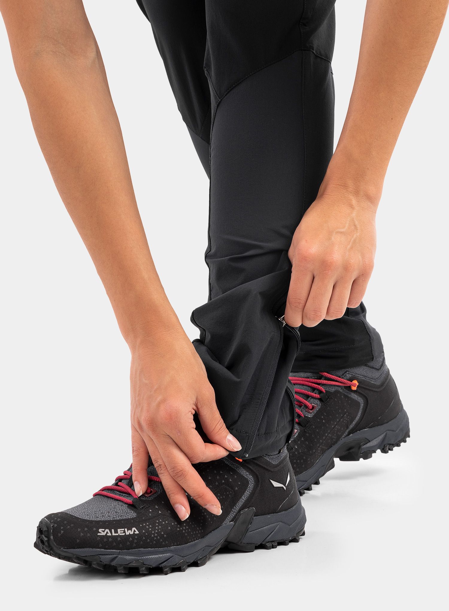 Ženske hlače Rab Torque Mountain Pants - beluga/black