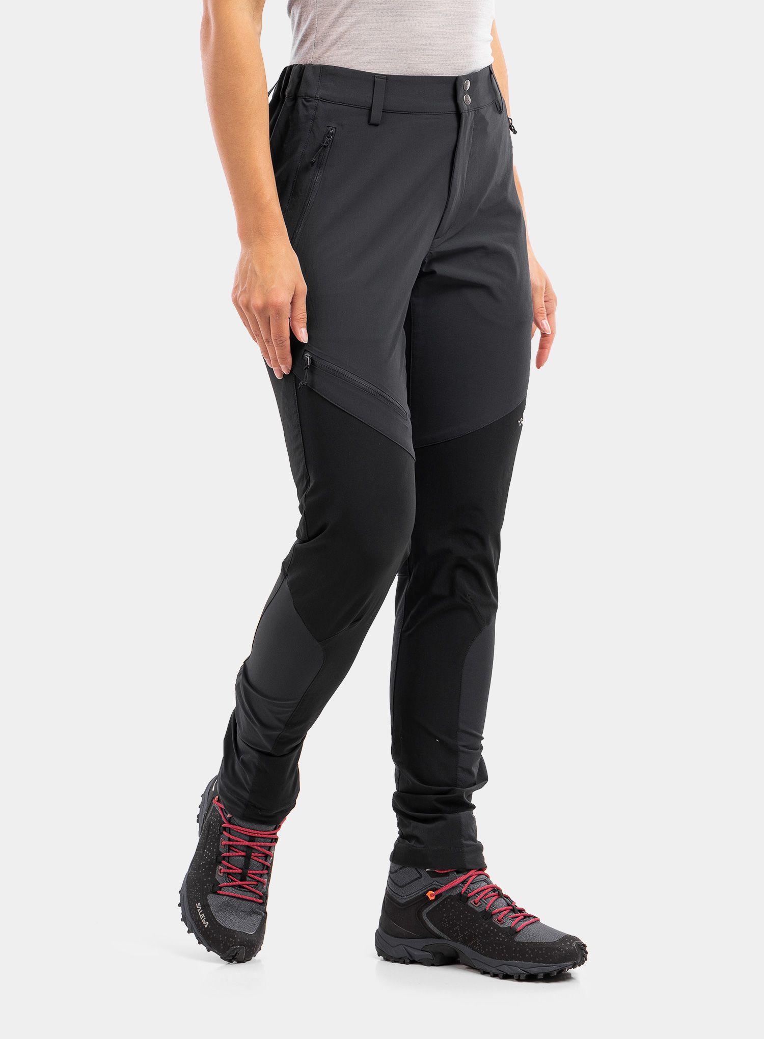 Ženske hlače Rab Torque Mountain Pants - beluga/black