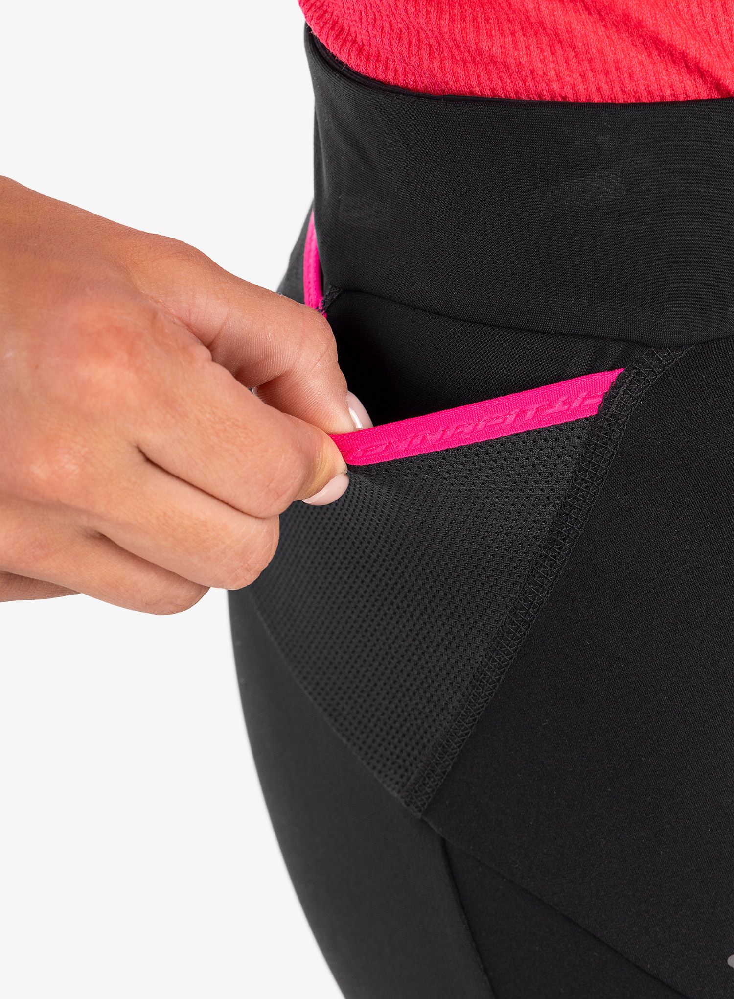 Ženske hlače za trčanje Dynafit Alpine Warm Pants - black out/pink glo
