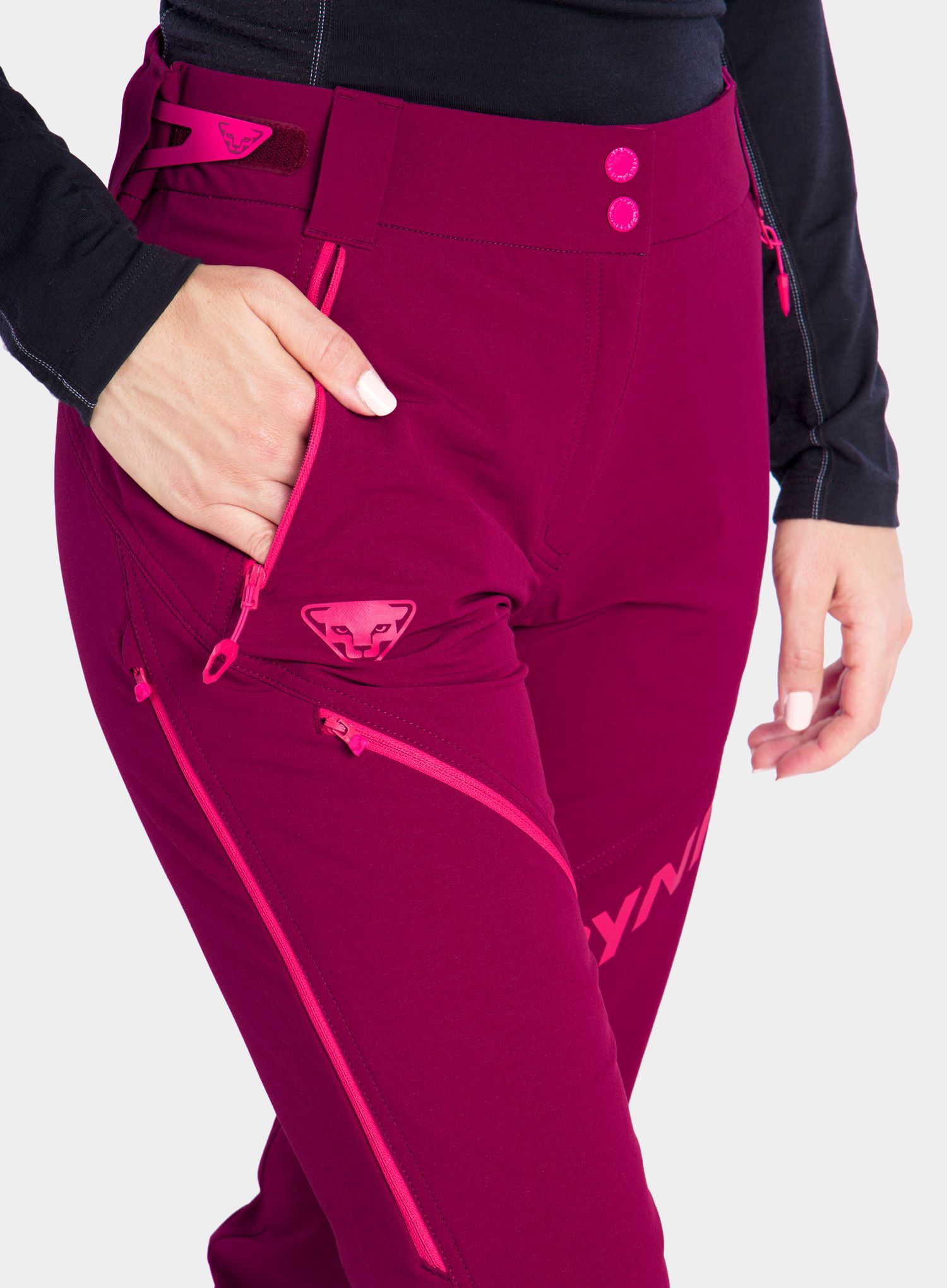 Ženske hlače za turno skijanje Dynafit Mercury 2 Dynastretch Pants - beet red