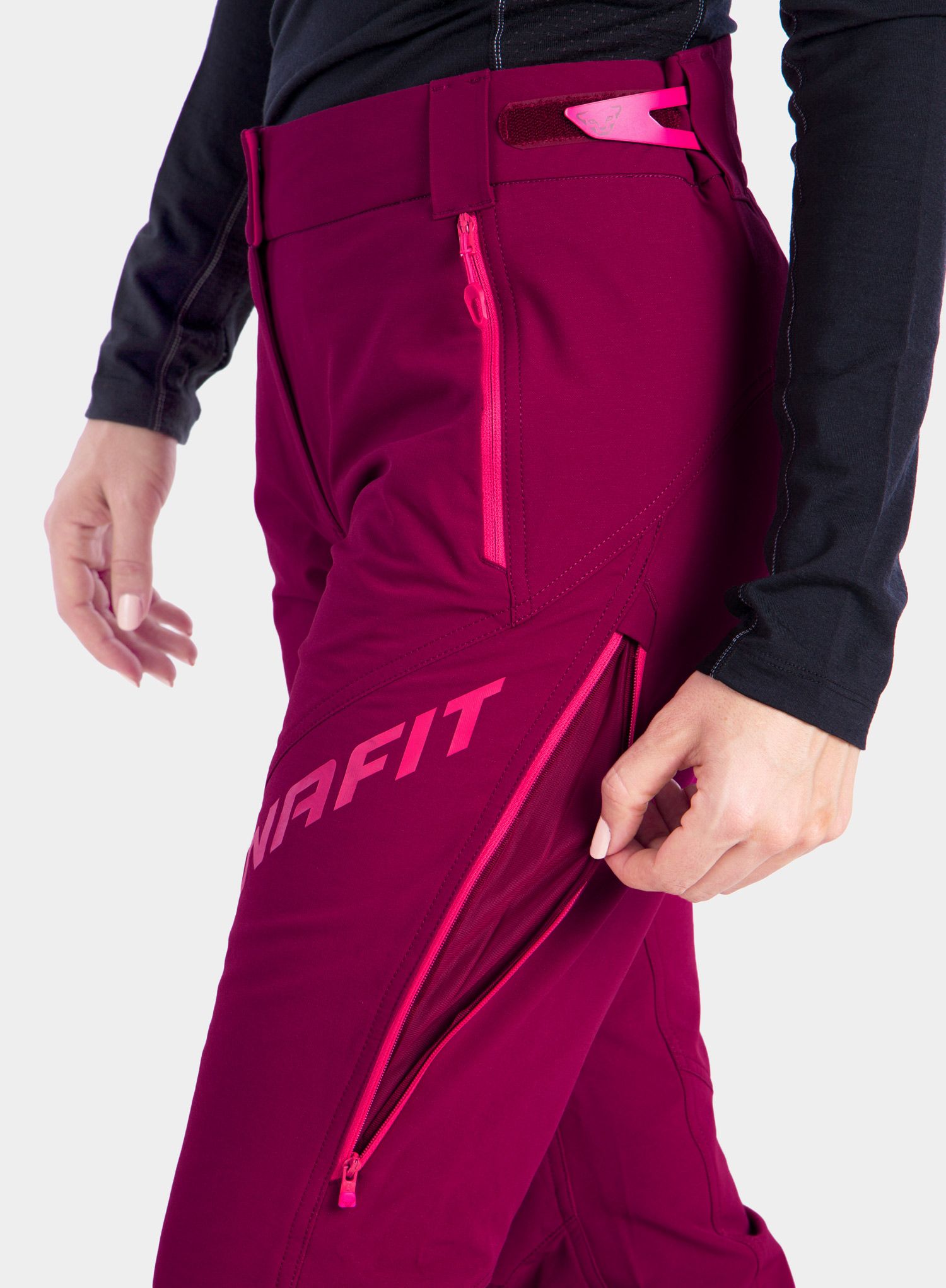 Ženske hlače za turno skijanje Dynafit Mercury 2 Dynastretch Pants - beet red