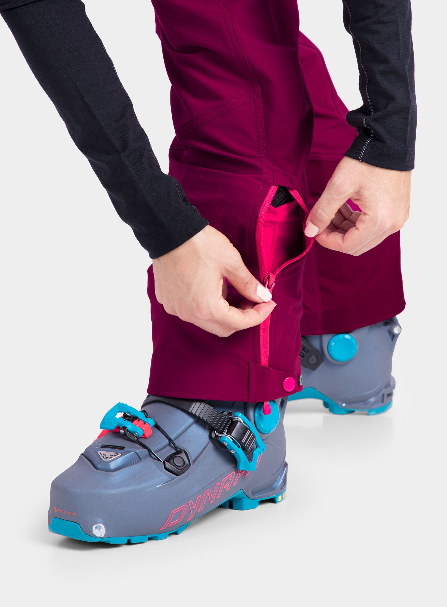 Ženske hlače za turno skijanje Dynafit Mercury 2 Dynastretch Pants - beet red
