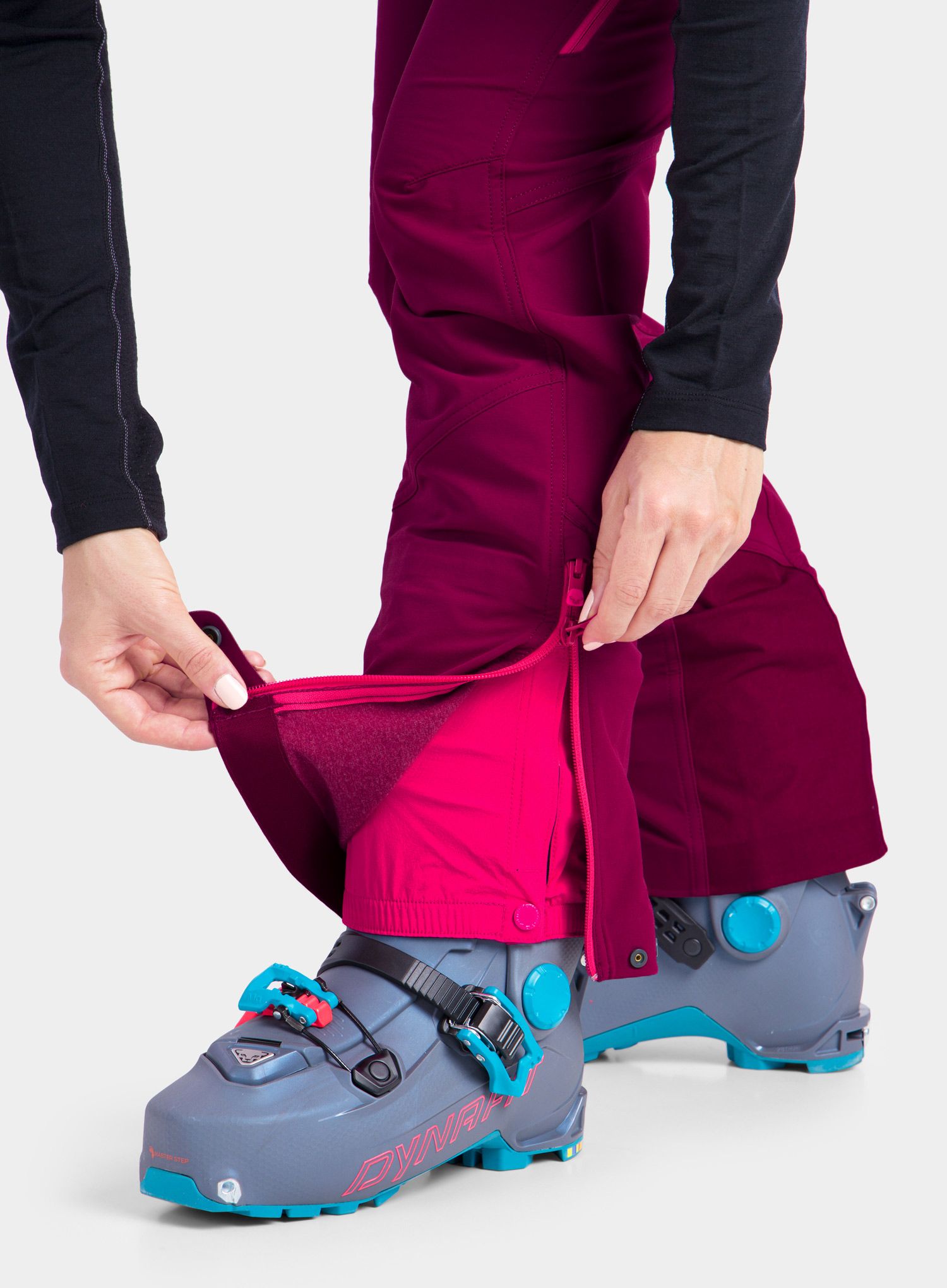 Ženske hlače za turno skijanje Dynafit Mercury 2 Dynastretch Pants - beet red