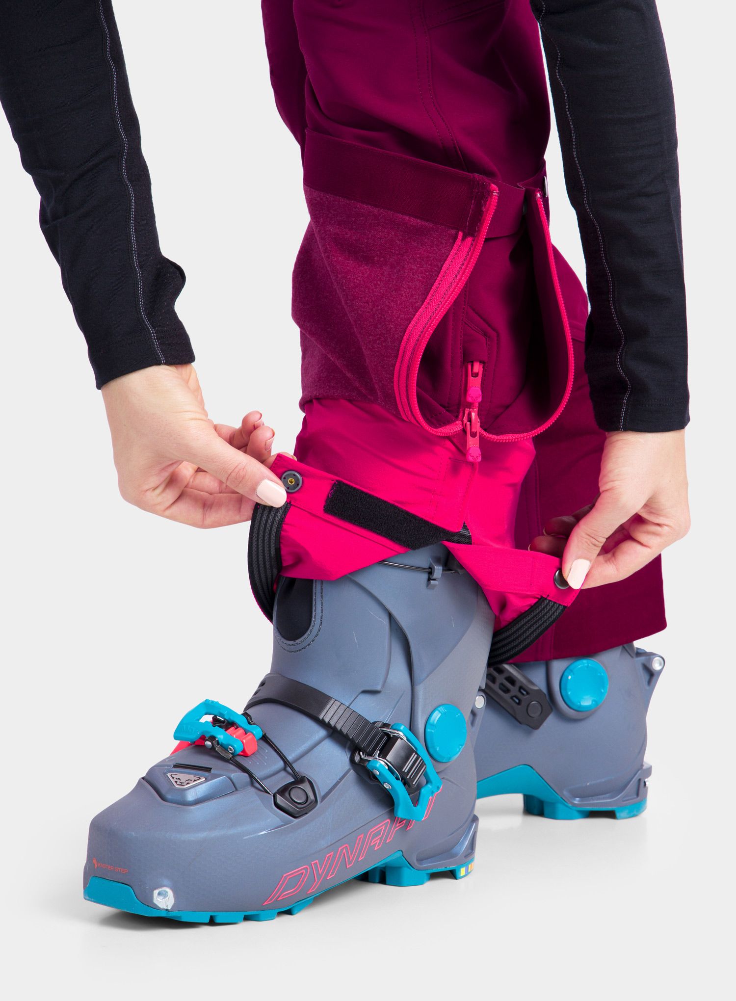 Ženske hlače za turno skijanje Dynafit Mercury 2 Dynastretch Pants - beet red