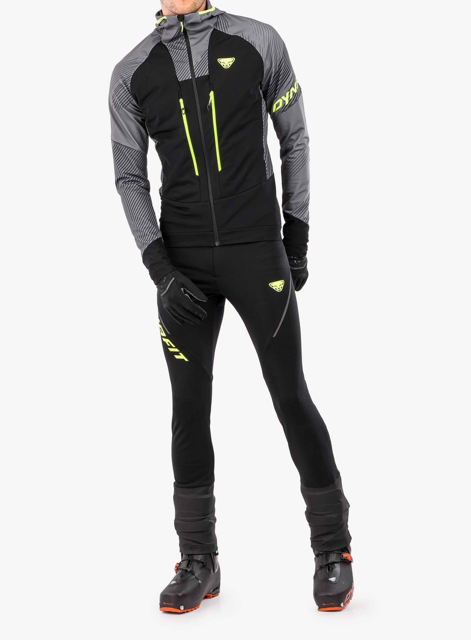 Hlače za turno skijanje Dynafit Mezzalama Race 2 Pant - black out/lime