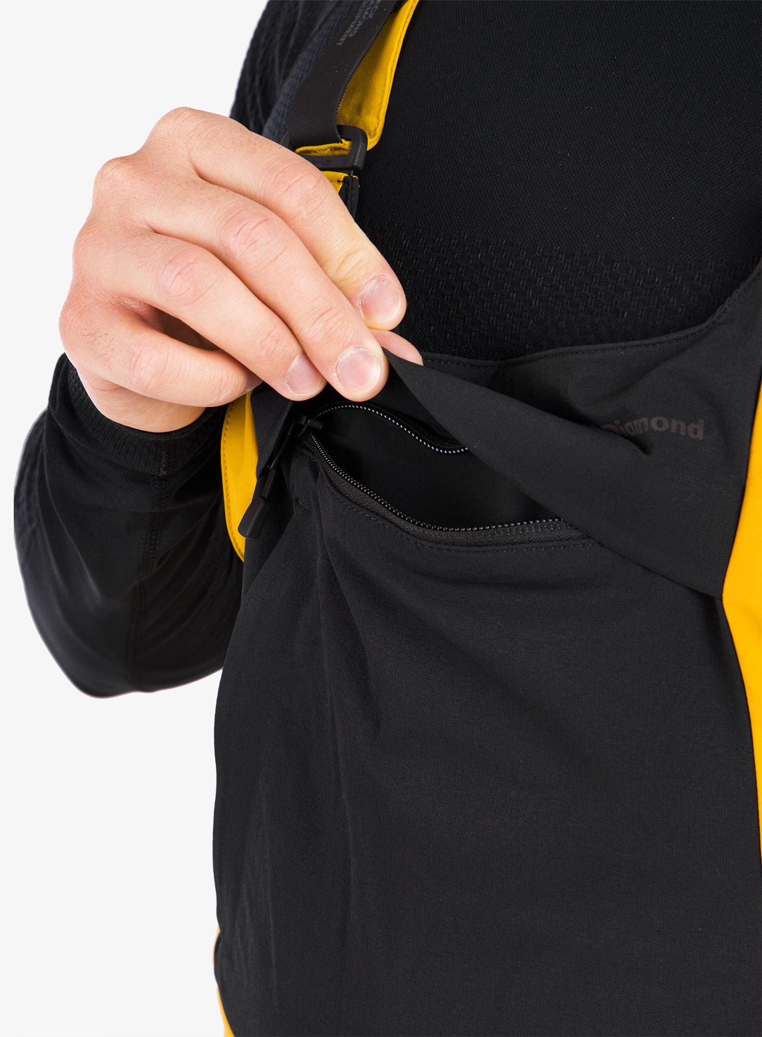 Skijaške hlače Black Diamond Recon Bibs - amber/black