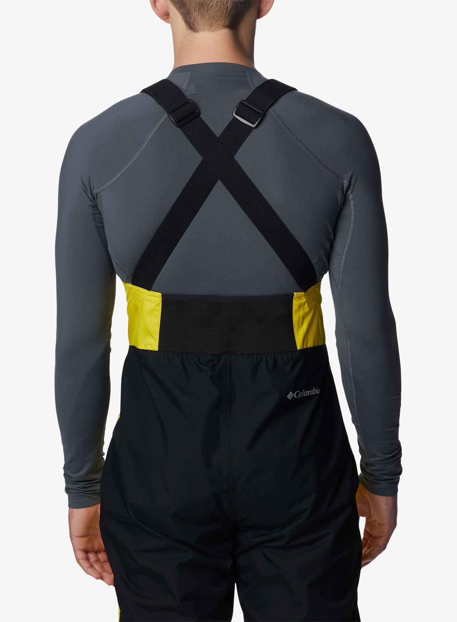 Skijaške hlače Columbia Iceventure Bib - laser lemon/black