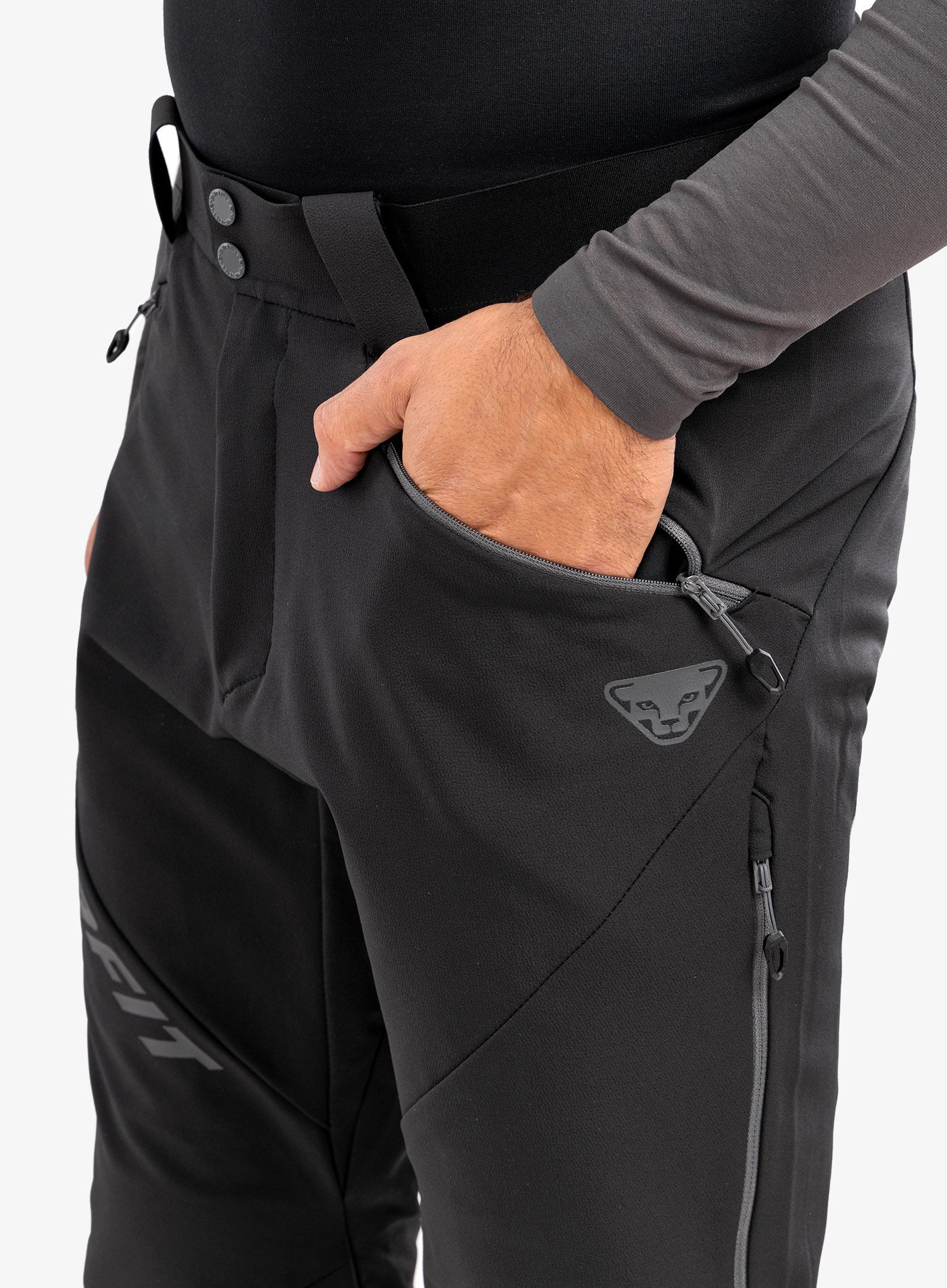 Hlače za turno skijanje Dynafit TLT Touring Dynastretch Pants - black out