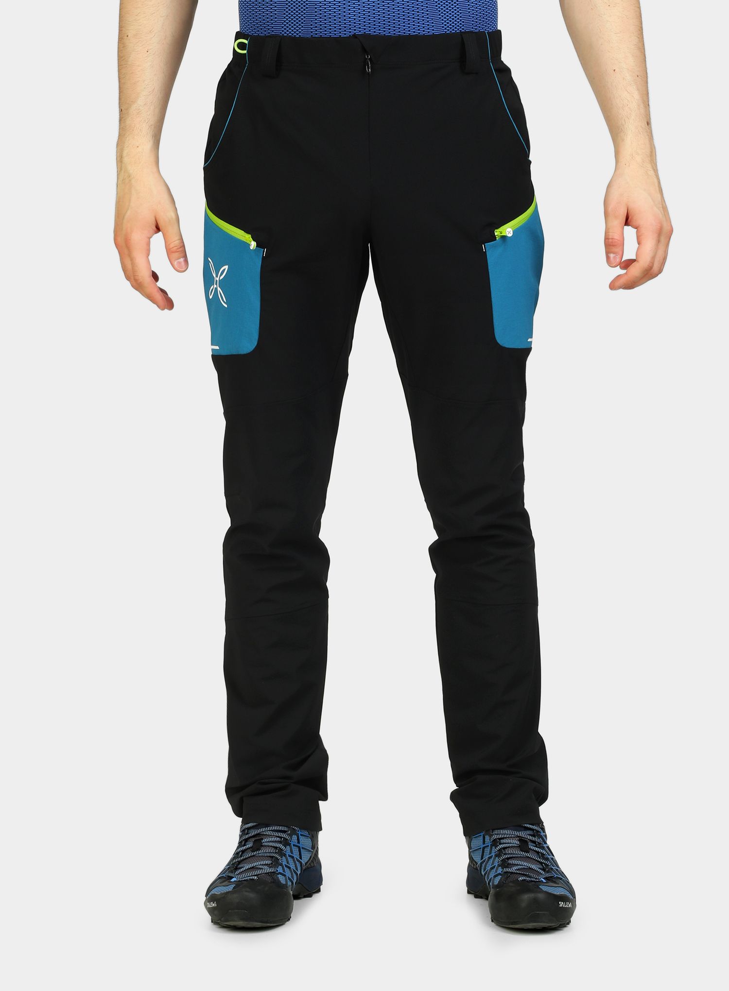 Hlače Montura Brick Pants - black/teal blue