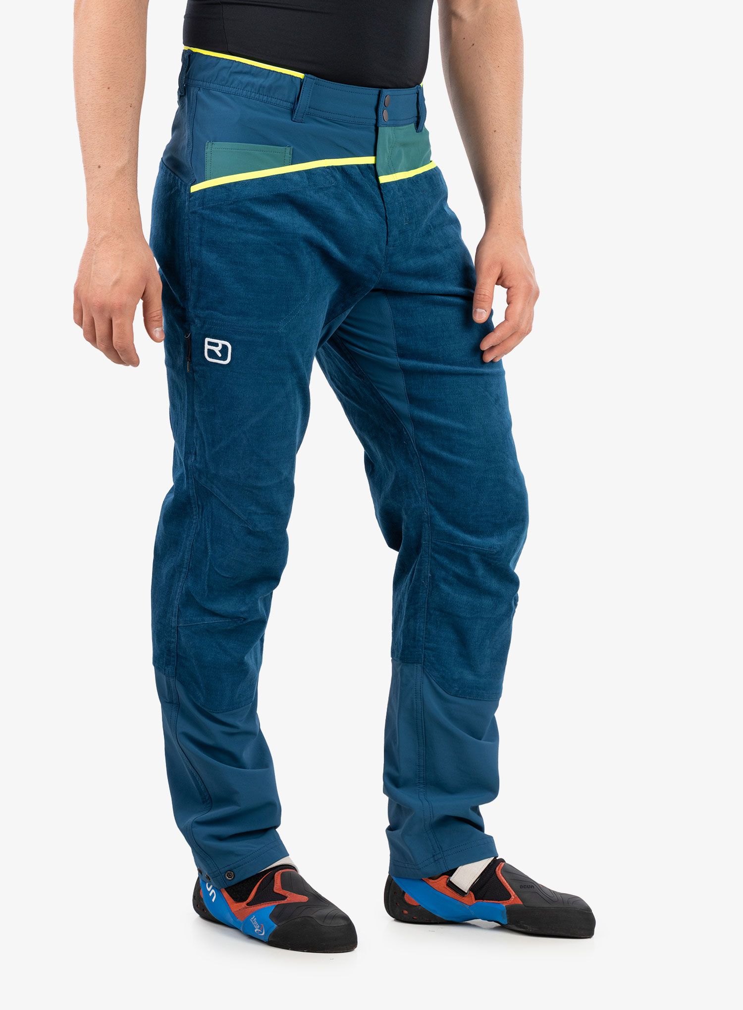 Penjačke hlače Ortovox Casale Pants - petrol blue