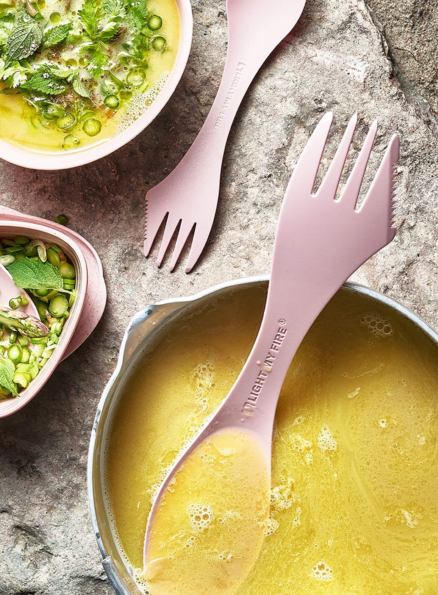 Pribor za jelo Light My Fire Spork L BIO - dustypink bulk