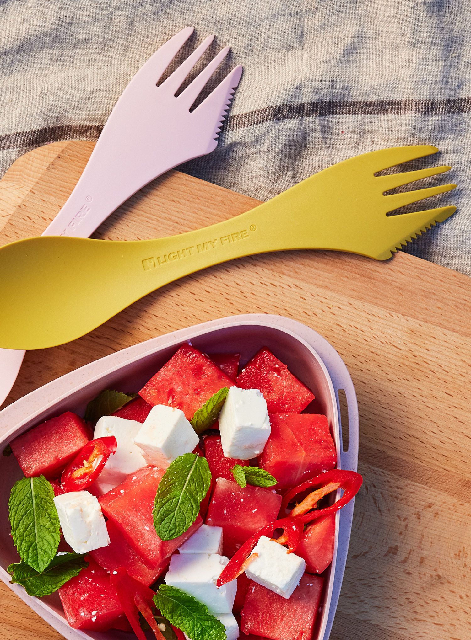 Pribor za jelo Light My Fire Spork L BIO - mystyyellow bulk