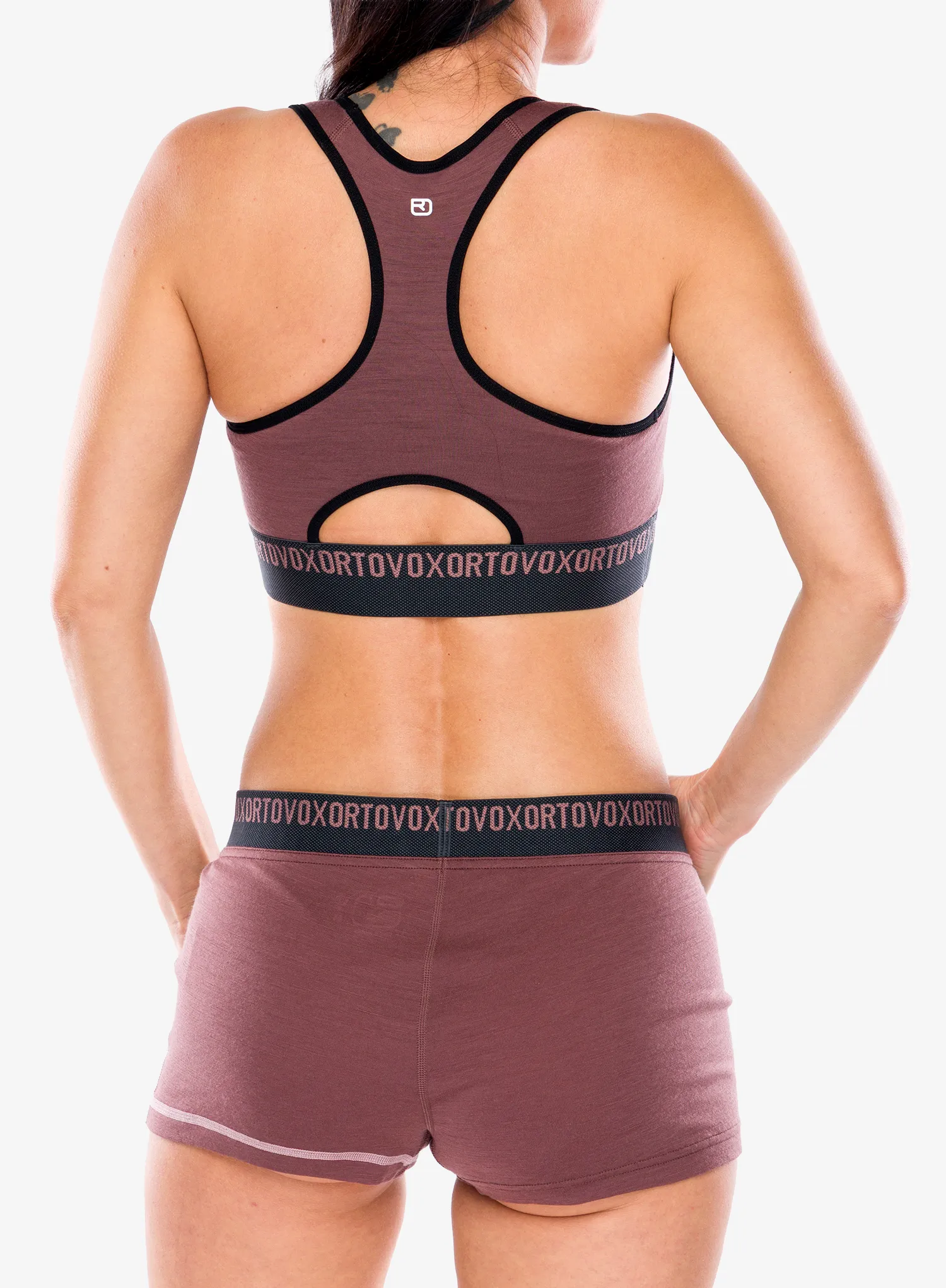 Sportski grudnjak Ortovox 185 Rock N Wool Sport Top - chestnut