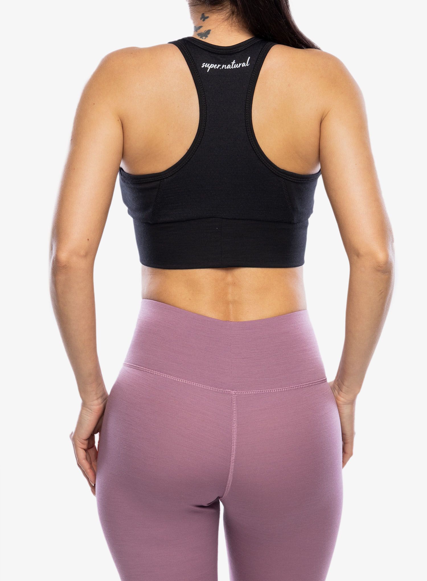 Sportski grudnjak Super.natural Motion Zip Top - jet black