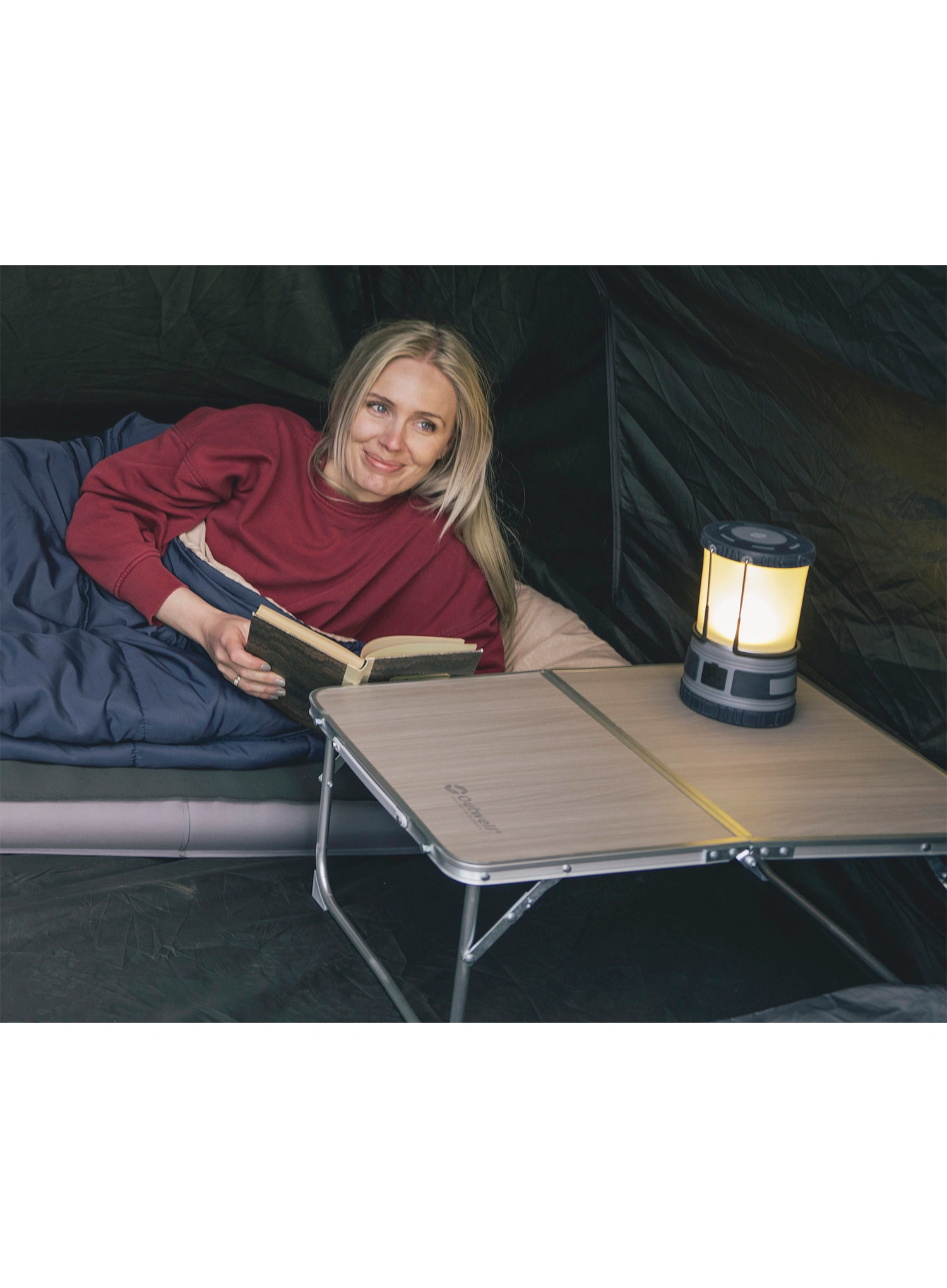 Stol za kampiranje Outwell Heyfield Low Table - steel