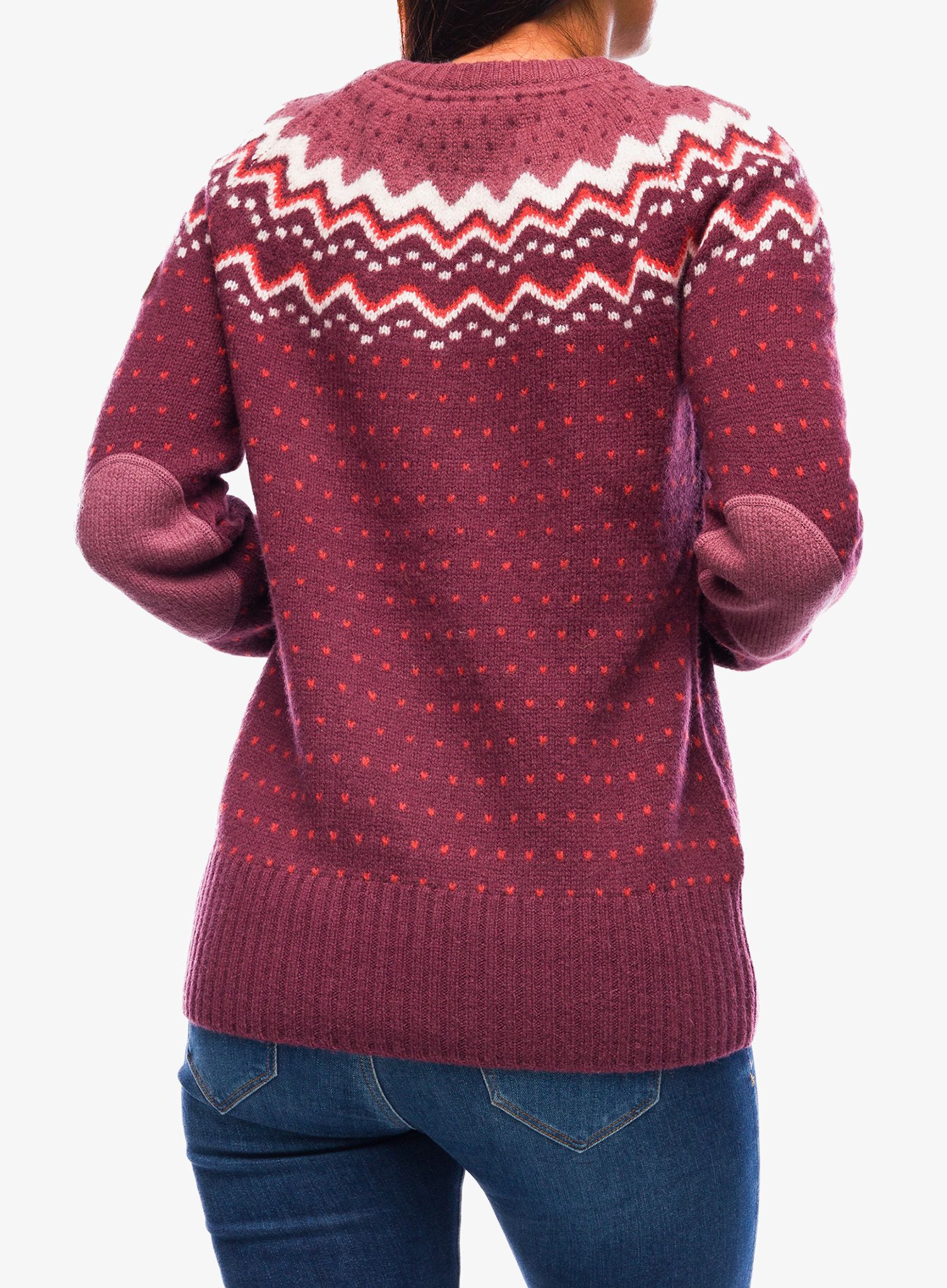 Ženski džemper Fjallraven Ovik Knit Sweater - dark garnet
