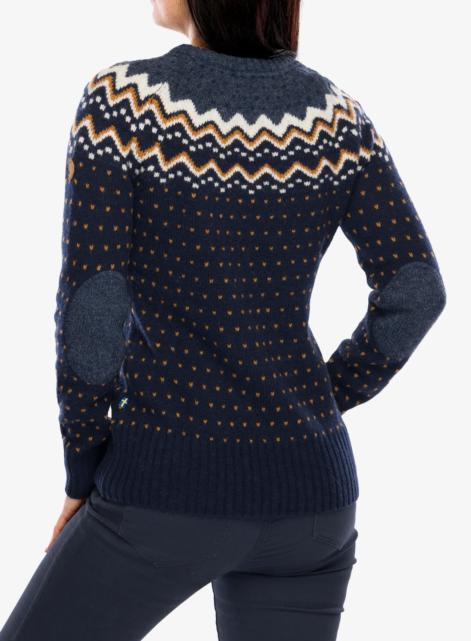 Ženski džemper Fjallraven Ovik Knit Sweater - dark navy