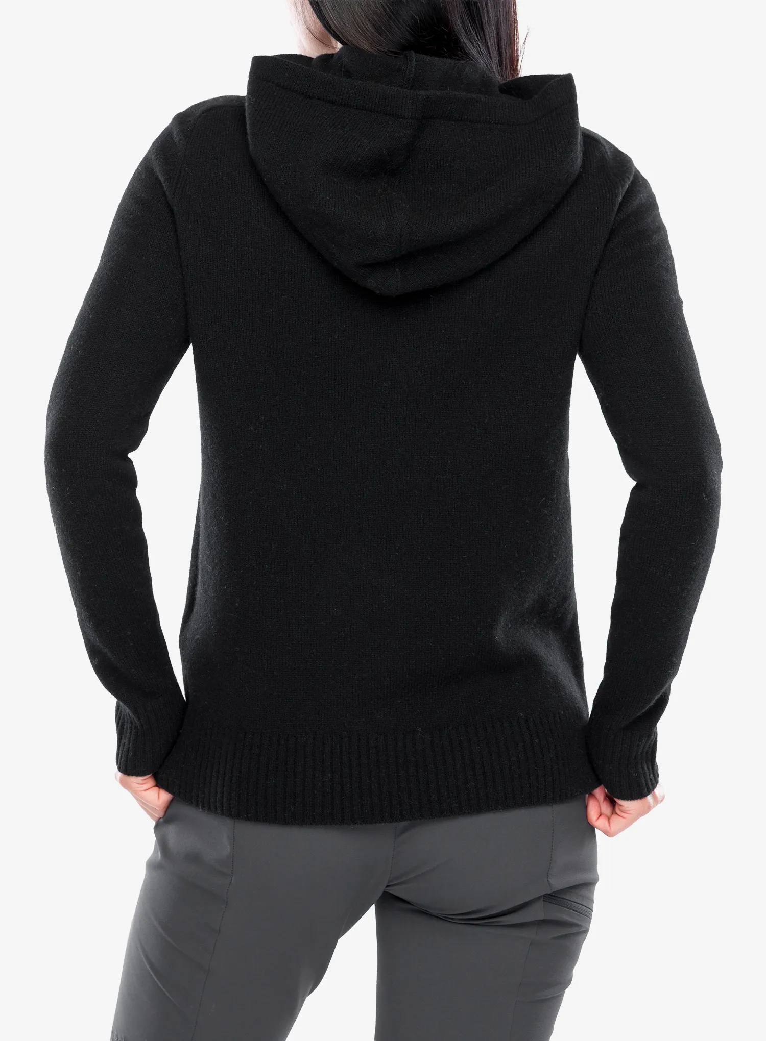 Ženski džemper Royal Robbins Rockcraft Wool Hoodie - jet black