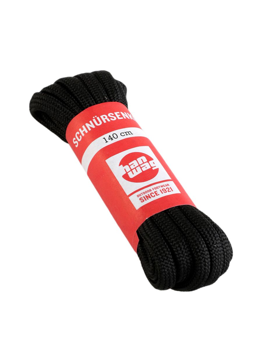 Vezice Hanwag Laces 140 cm - black