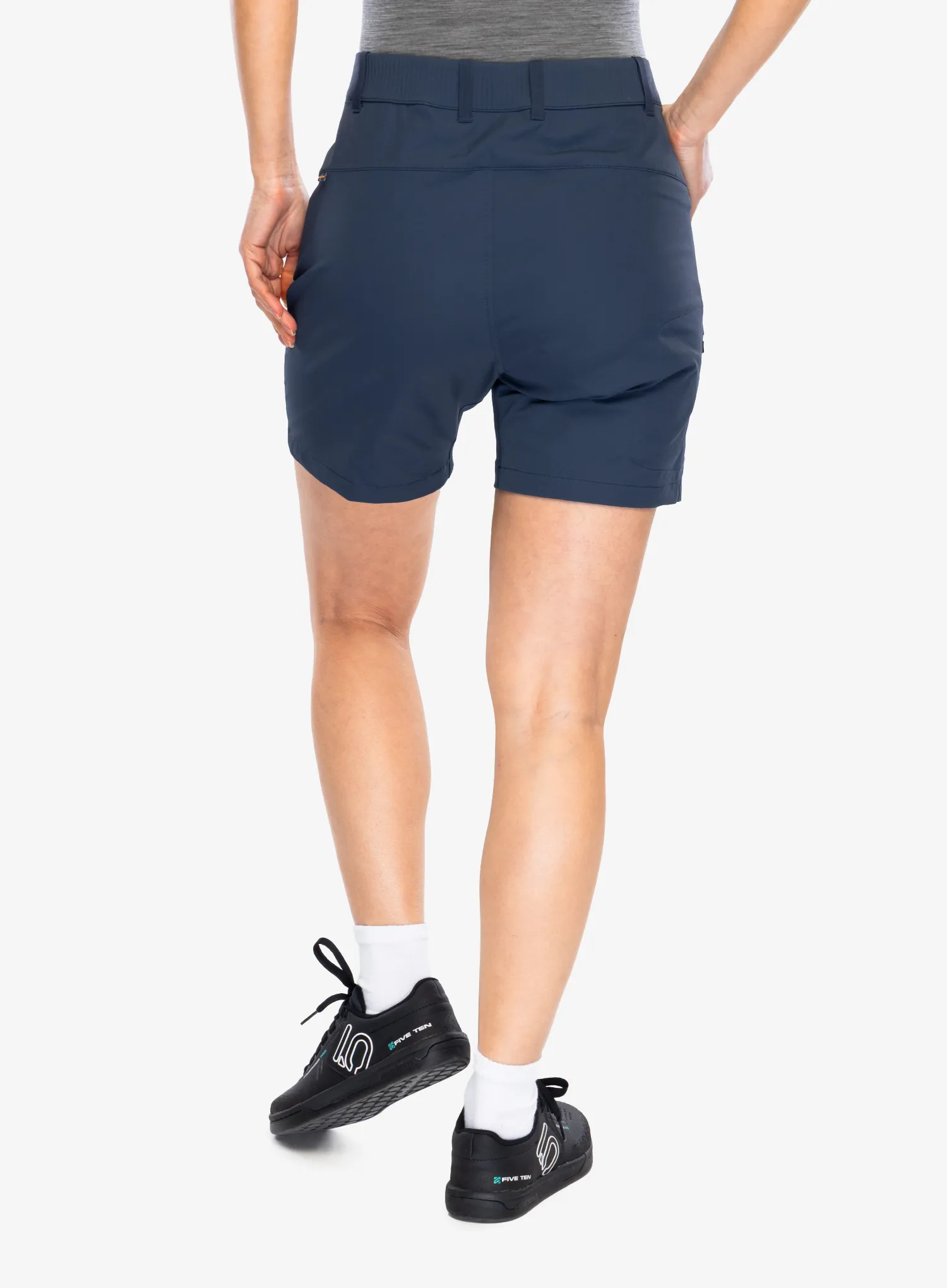 Ženske biciklističke kratke hlače Fjallraven Hoja Hybrid Shorts - navy