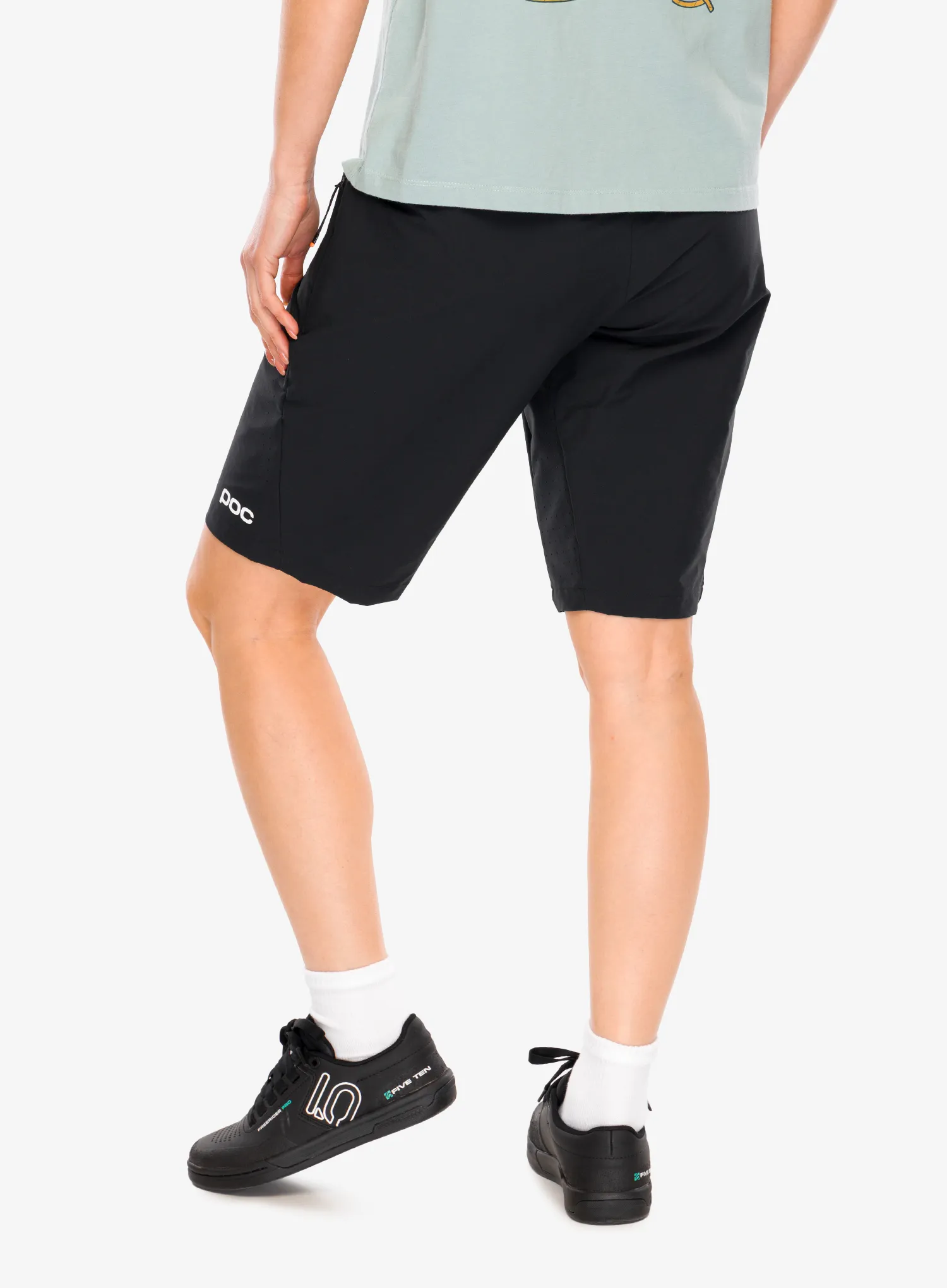 Ženske biciklističke kratke hlače POC Motion Air Shorts - black