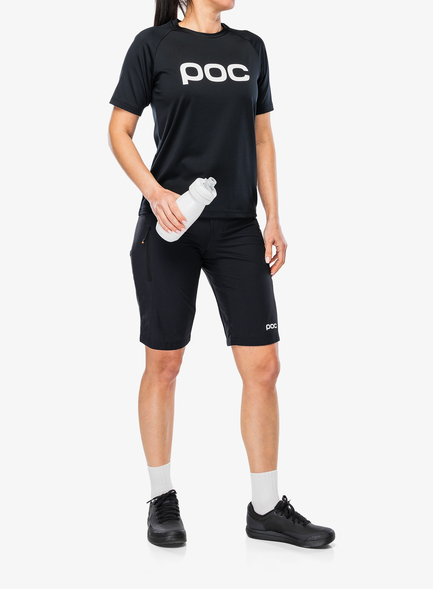 Ženske biciklističke kratke hlače POC Motion Shorts - uranium black/black