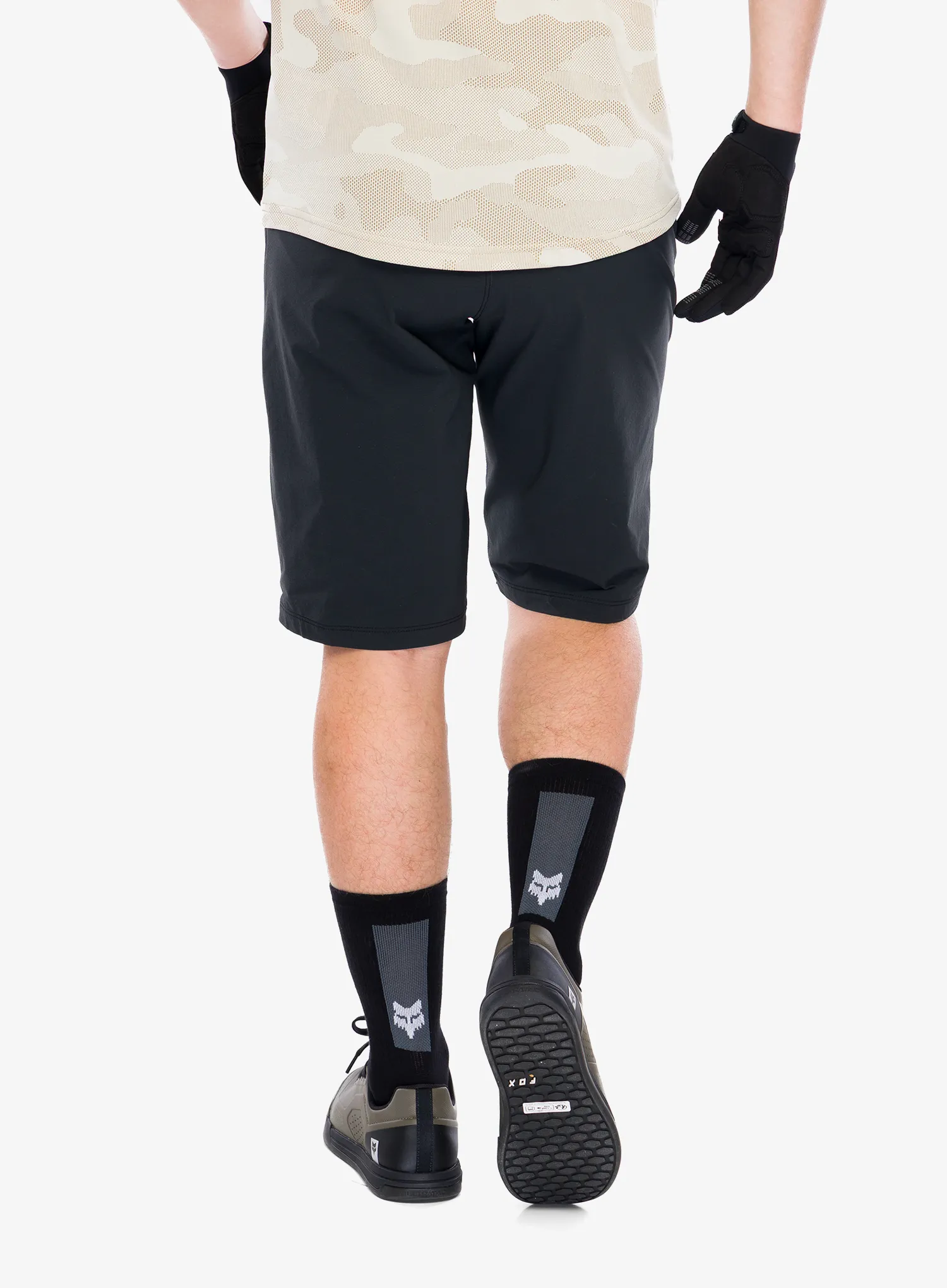 Biciklističke kratke hlače Fox Flexair Short W/Liner - black