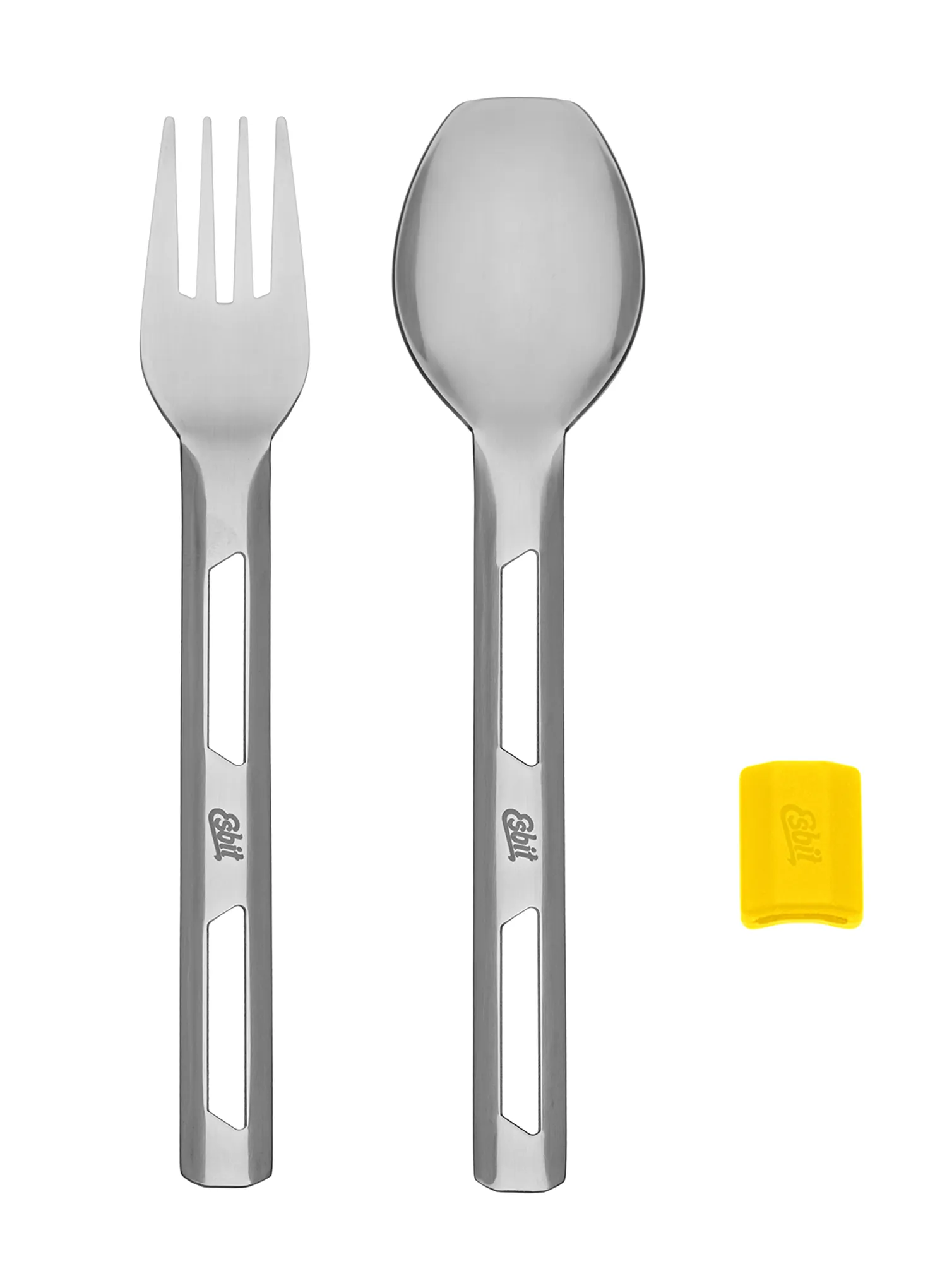 Putni pribor za jelo Esbit Cutlery Set Incl. Silicone Band L - sunshine yellow