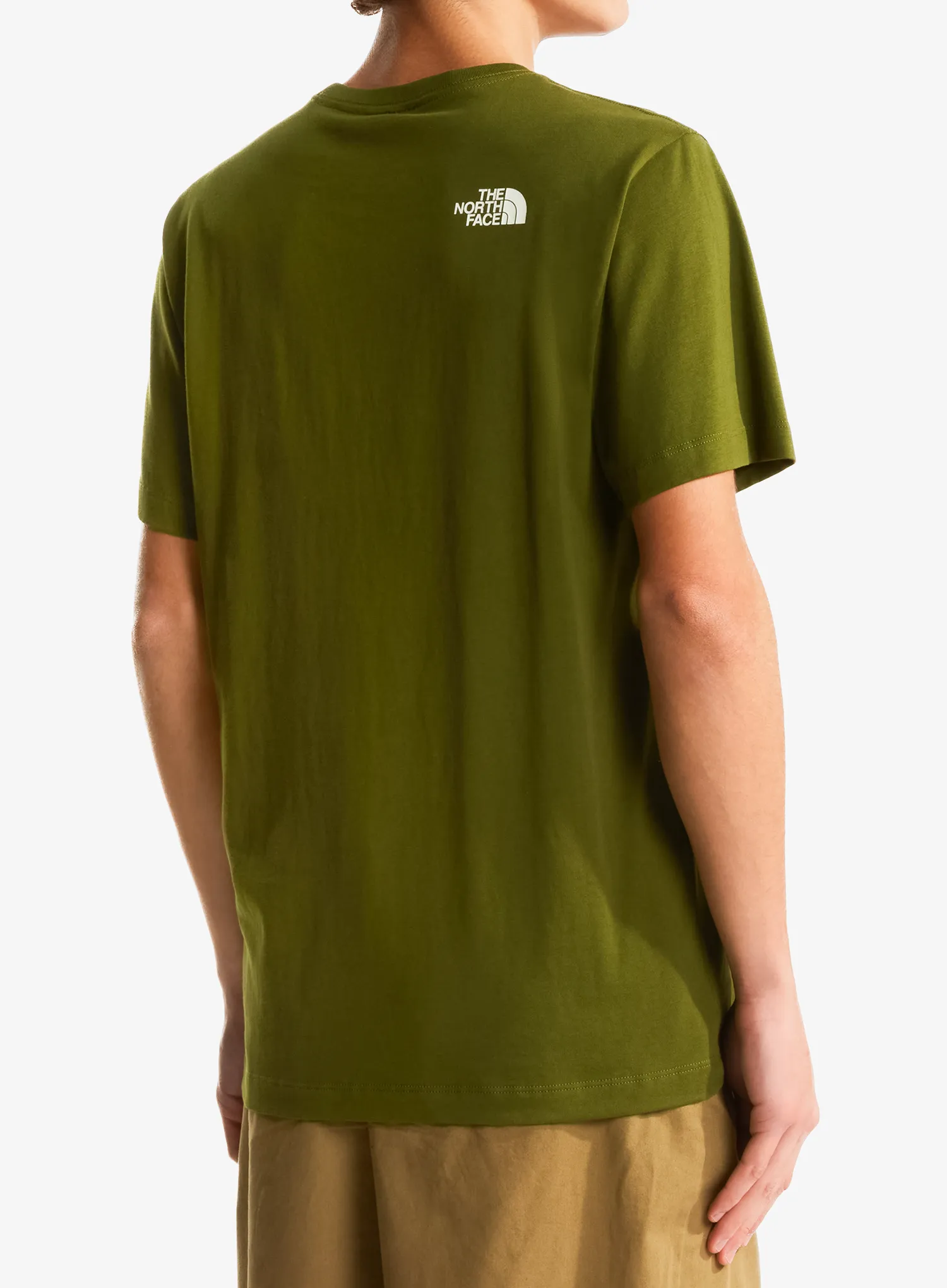 Pamučna majica The North Face Mountain Line Regular SS Tee - woodland green