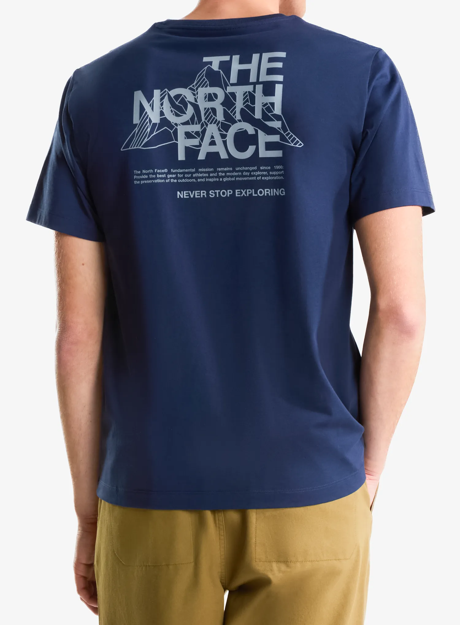Majica The North Face Mountain Sketch Regular SS - summit navy