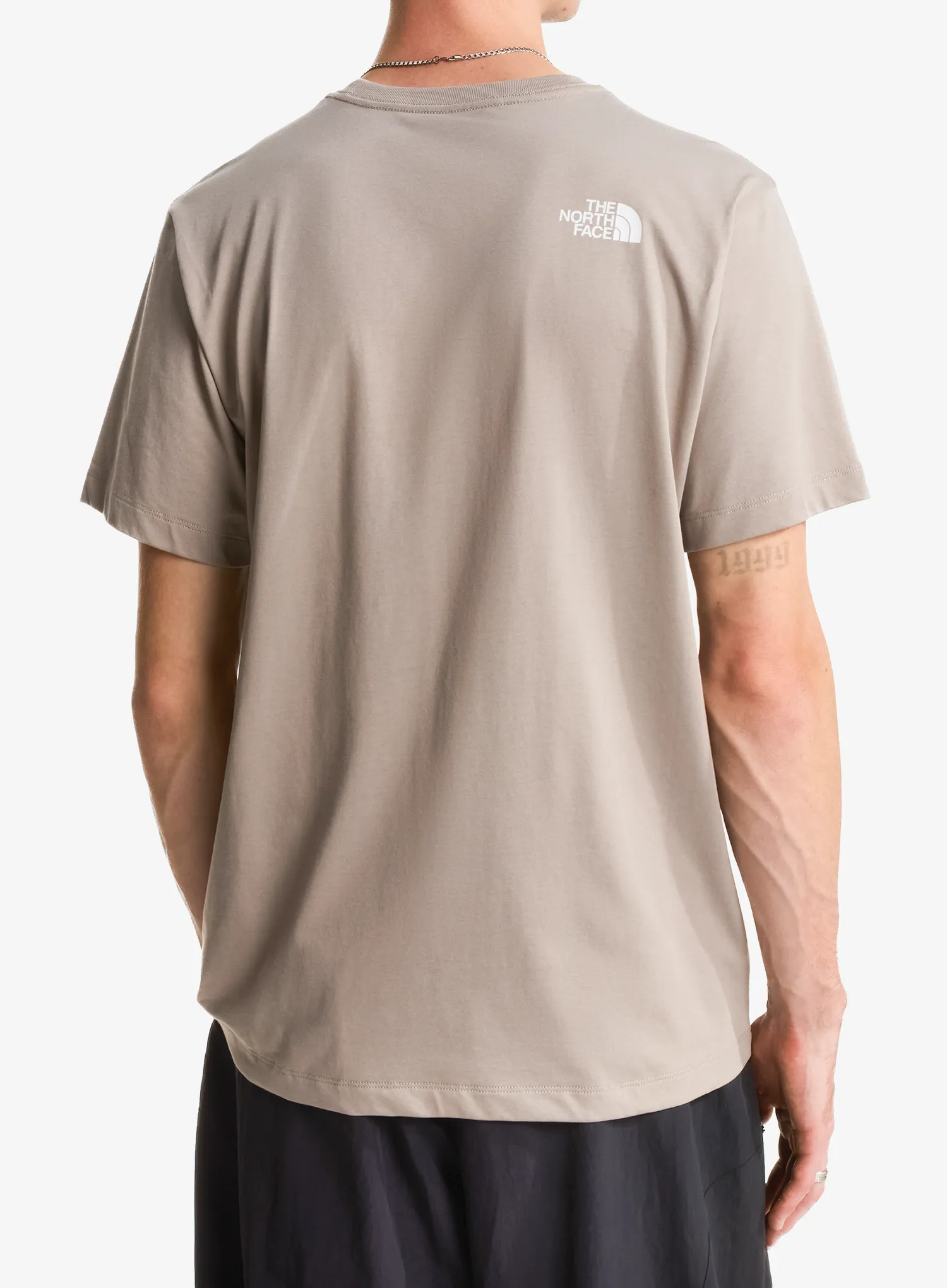 Majica s tiskom The North Face Evolution Half Dome Regular SS - stone slab