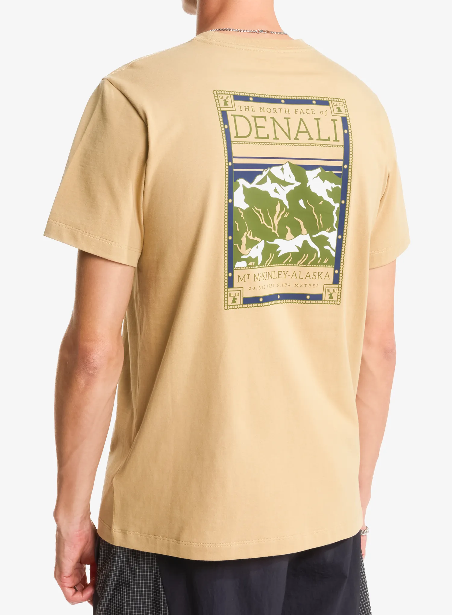 Majica s tiskom The North Face North Faces Reg SS Tee - khaki stone