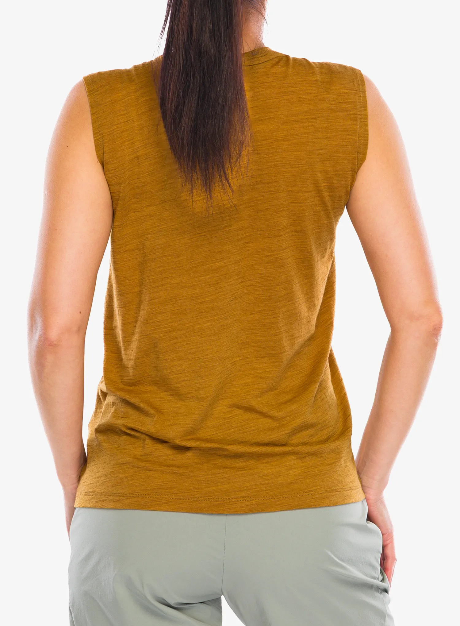 Ženski tank top Salewa Eagle Minilogo Am Tank - golden brown