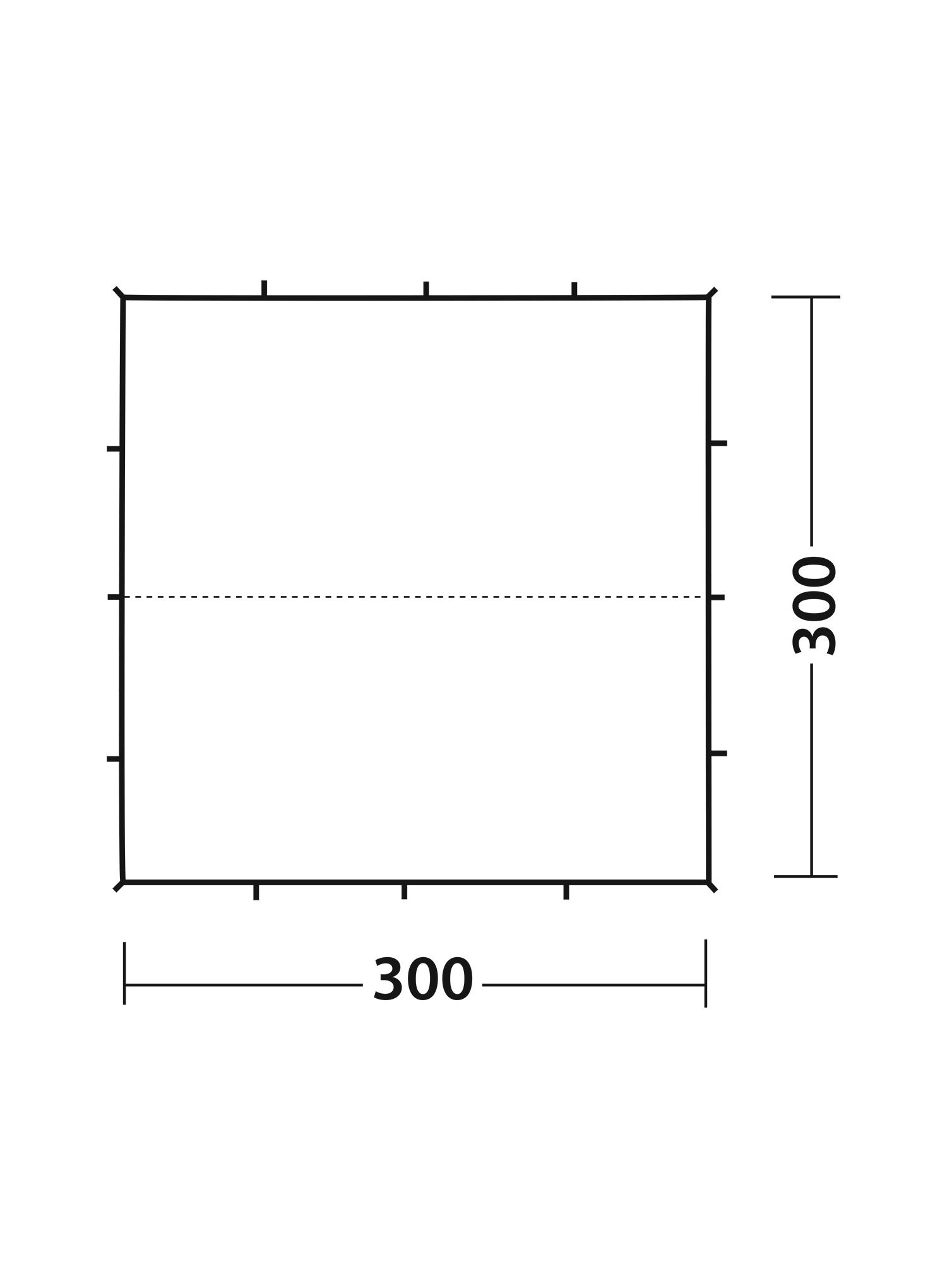 Cerada Robens 3 x 3 m - blue