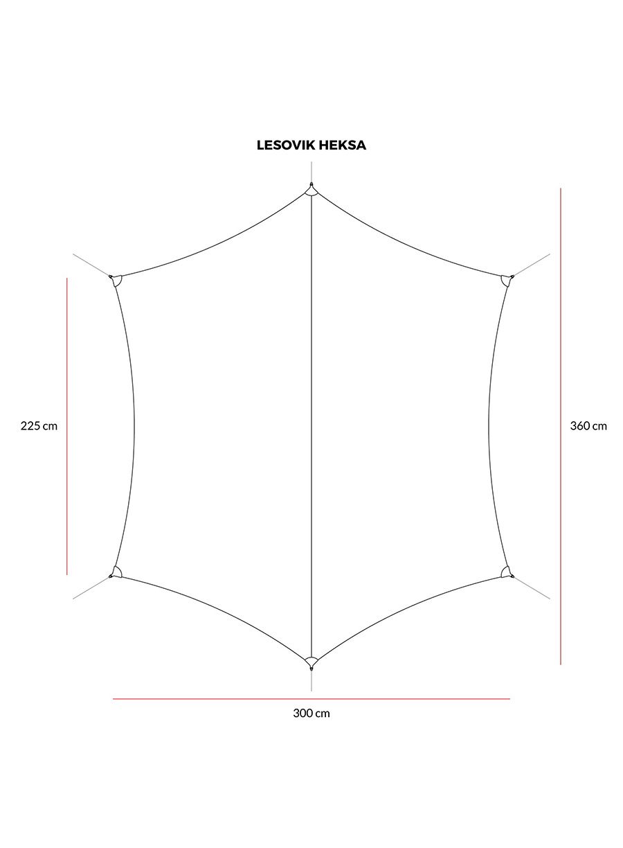 Cerada Lesovik Heksa - crocodile green