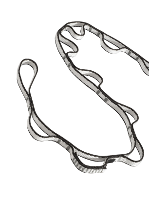 Traka Black Diamond 12 mm Dynex Daisy Chain 140 cm - black