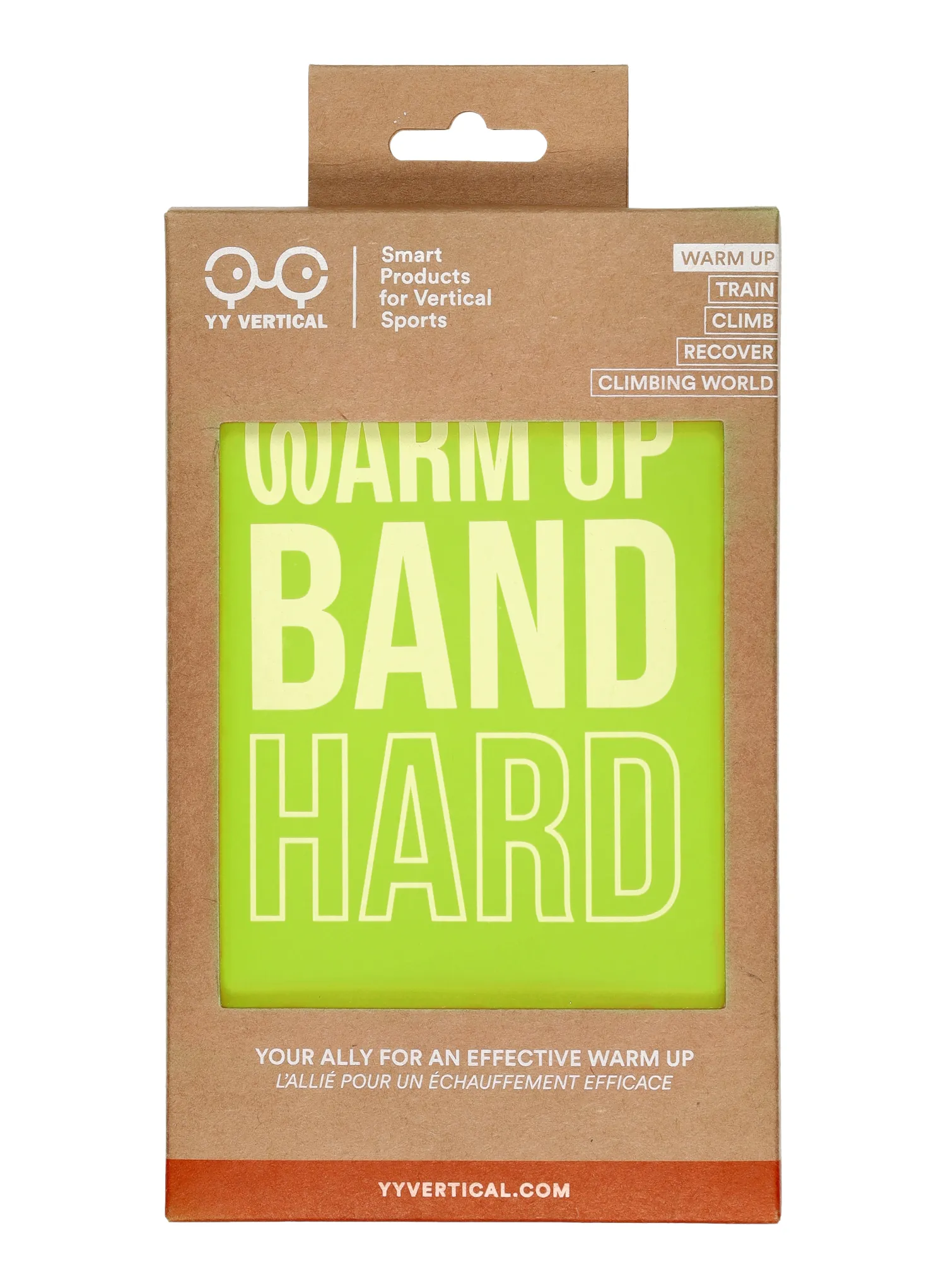 Traka za vježbanje Y&Y Vertical Warm Up Band Easy - green
