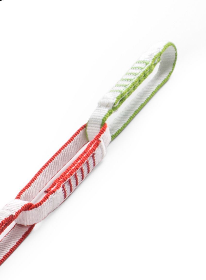 Penjačka traka Ocun Ultichain Bio-Dyn 12 mm 90 cm - red/white