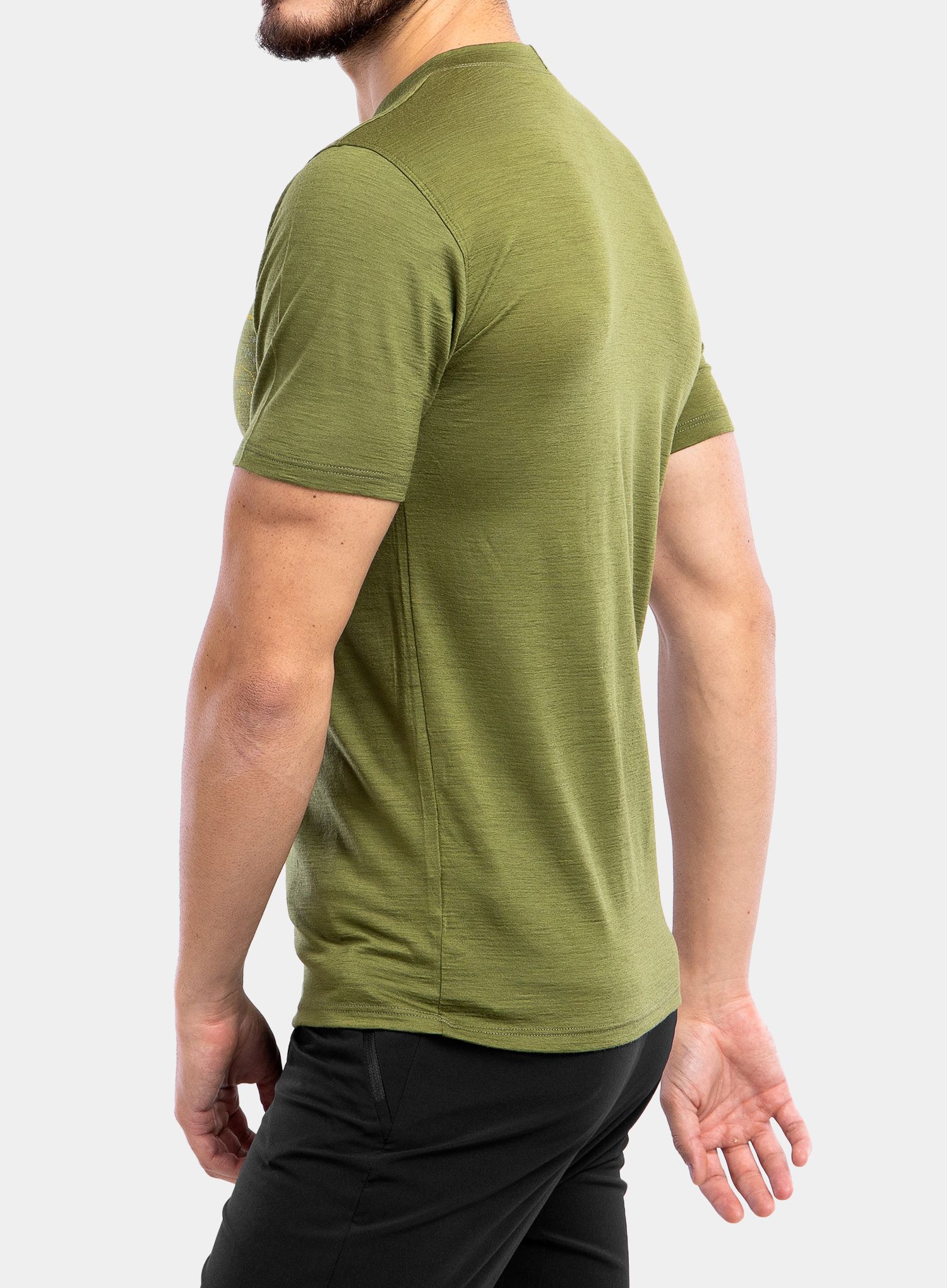 Merino majica Sensor Merino Active PT Tee S/S - safari track