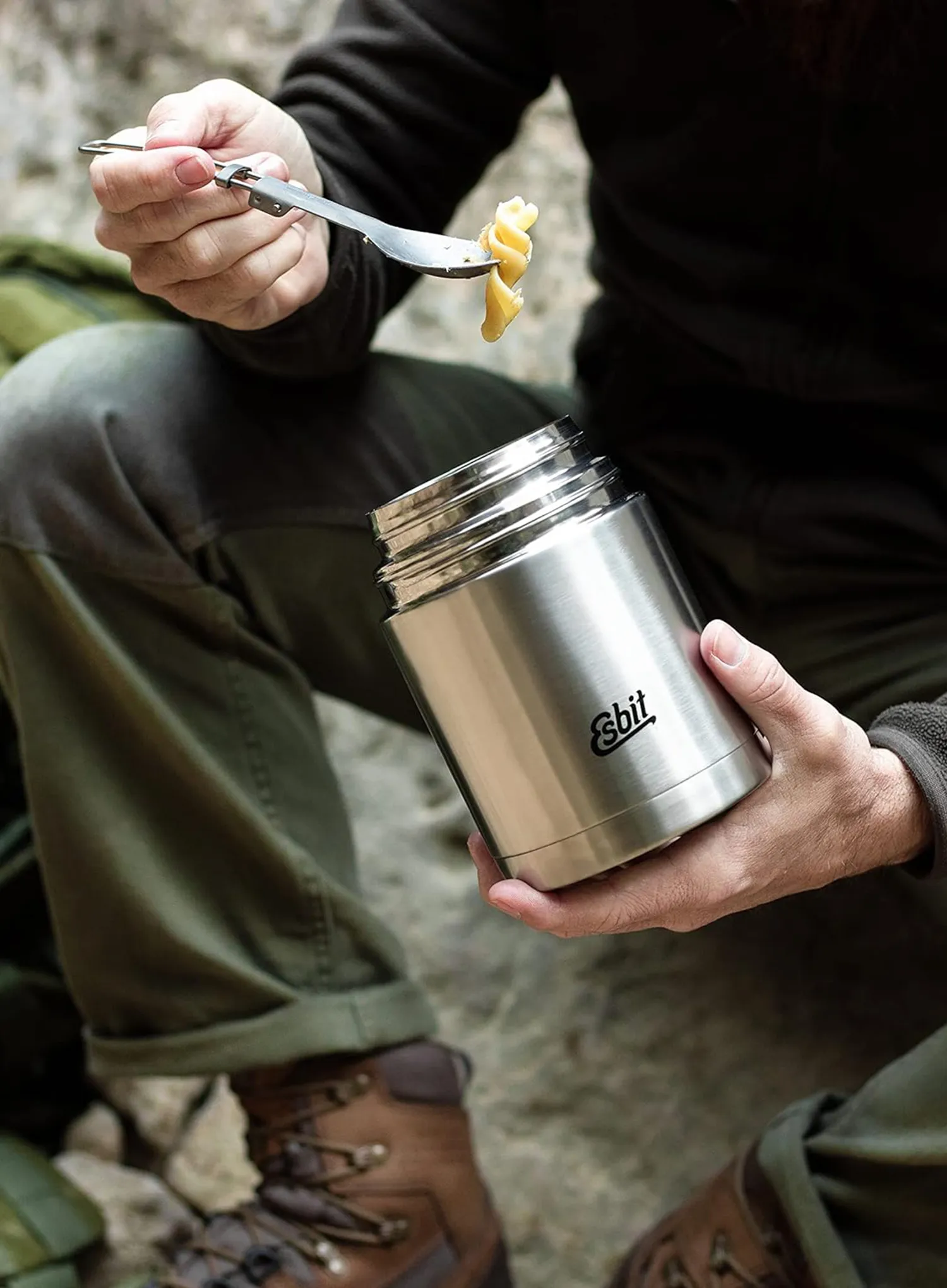 Termo posuda za hranu Esbit Sculptor Stainless Steel Food Jug 0,75L - stainless steel
