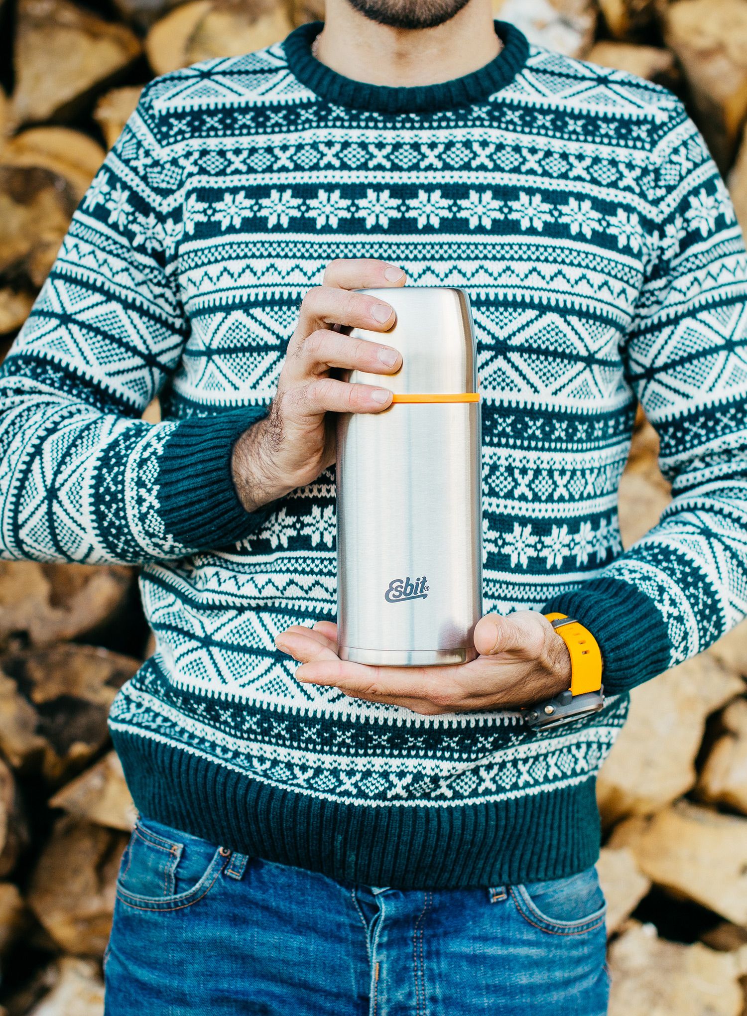 Termosica Esbit Iso Vacuum Flask 1L - steel