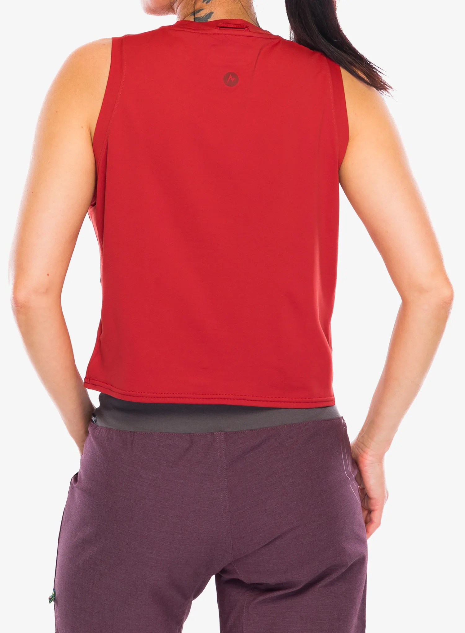 Ženski top Marmot AirExchange SolarShield High Neck Tank - sumac