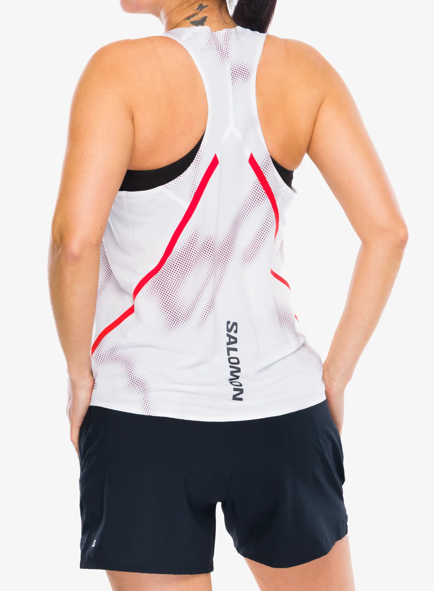 Ženski top Salomon S/Lab Speed Singlet - white/white/and