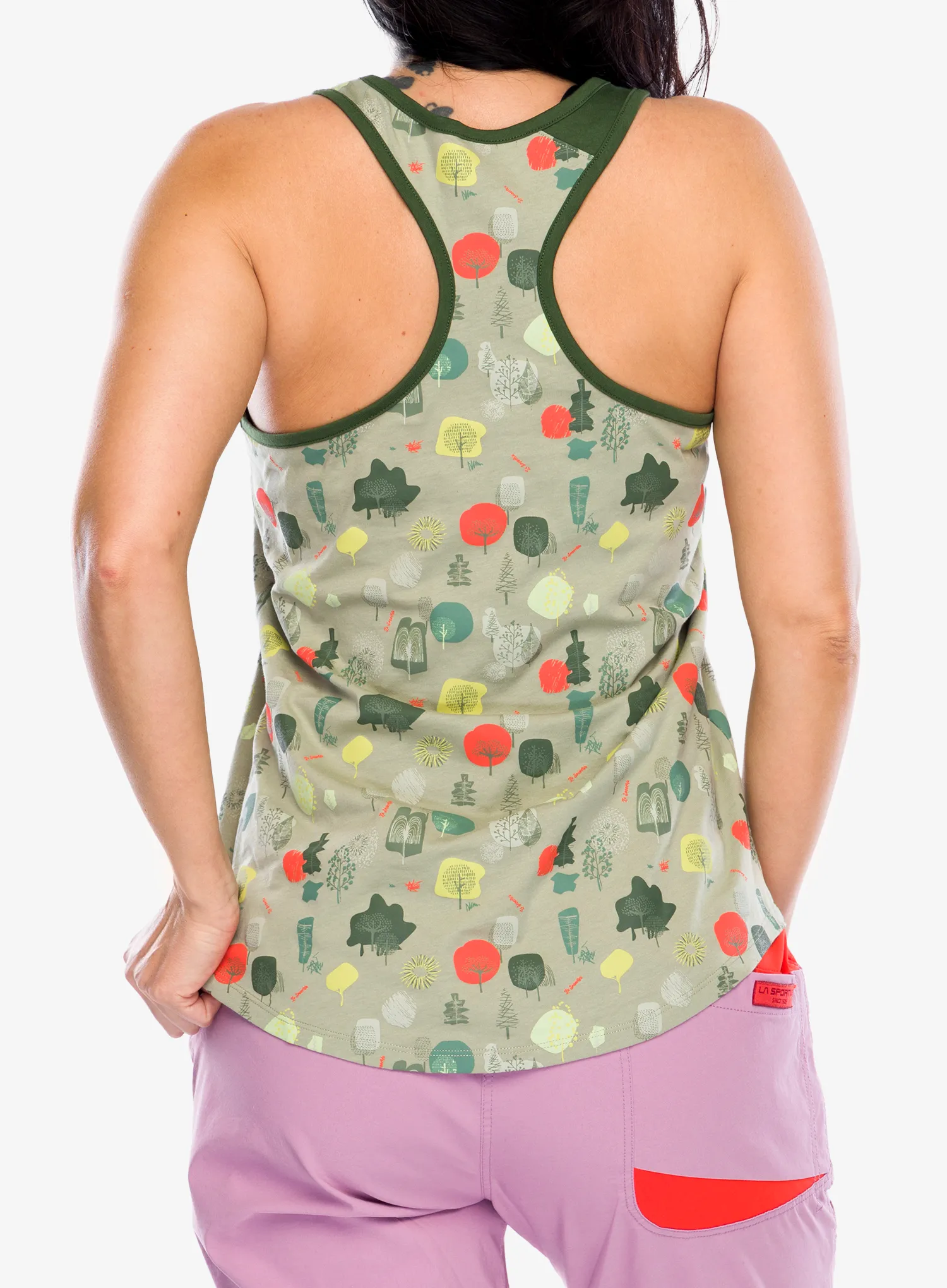 Ženski penjački top La Sportiva Botanic Tank - tea/forest