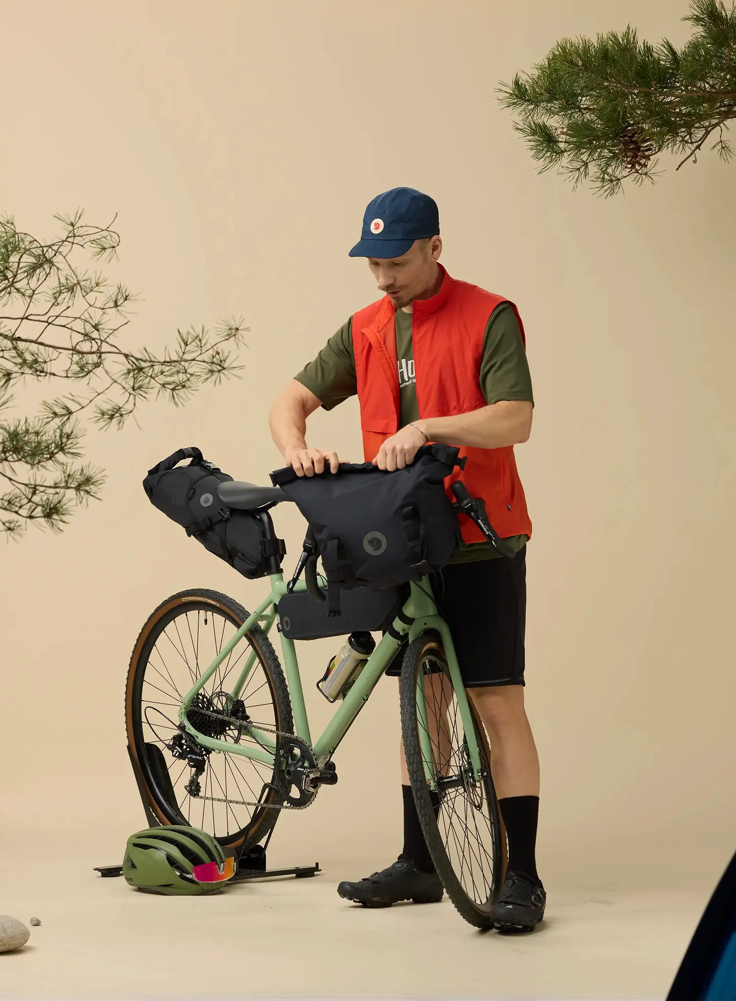 Torba za volan Fjallraven Hoja Handlebar Rolltop - black