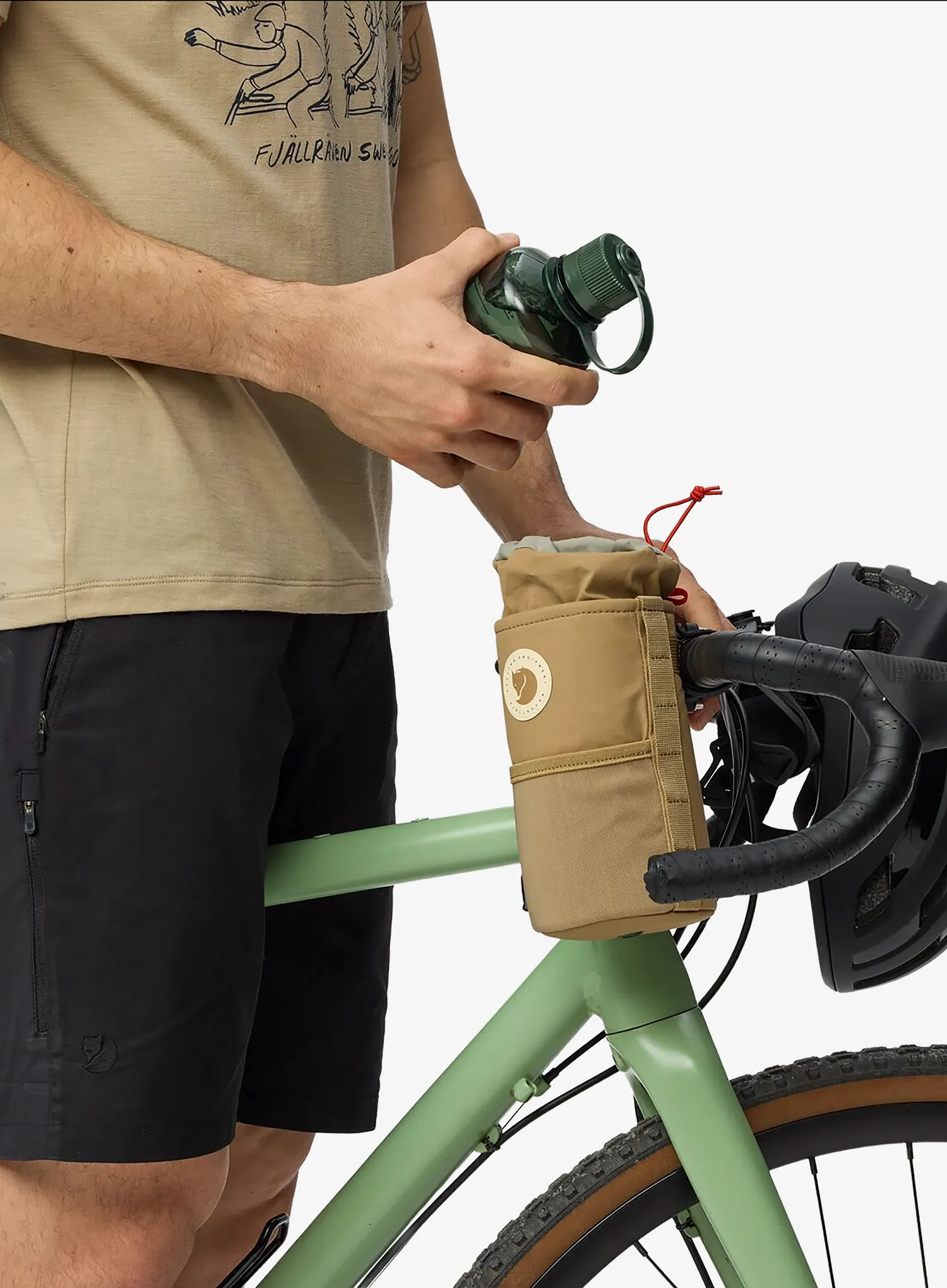 Torba za volan Fjallraven Hoja Snack Bag Large - clay