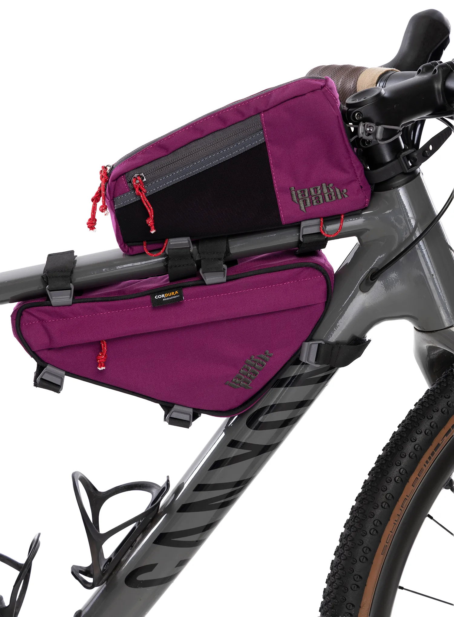 Biciklistička torba za okvir Jack Pack Płetwa RGB - violet