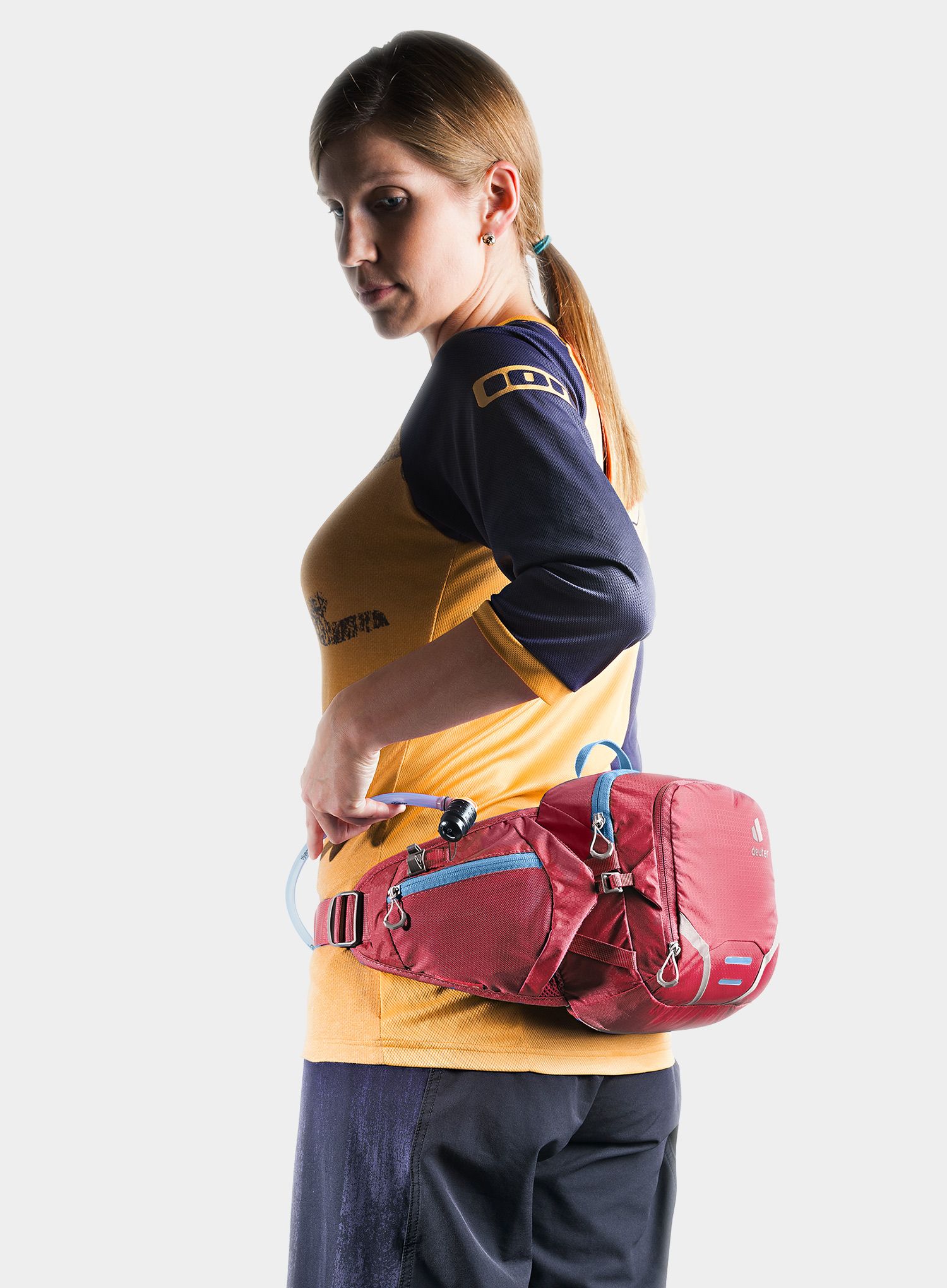 Torbica oko struka Deuter Pulse 3 - cranberry