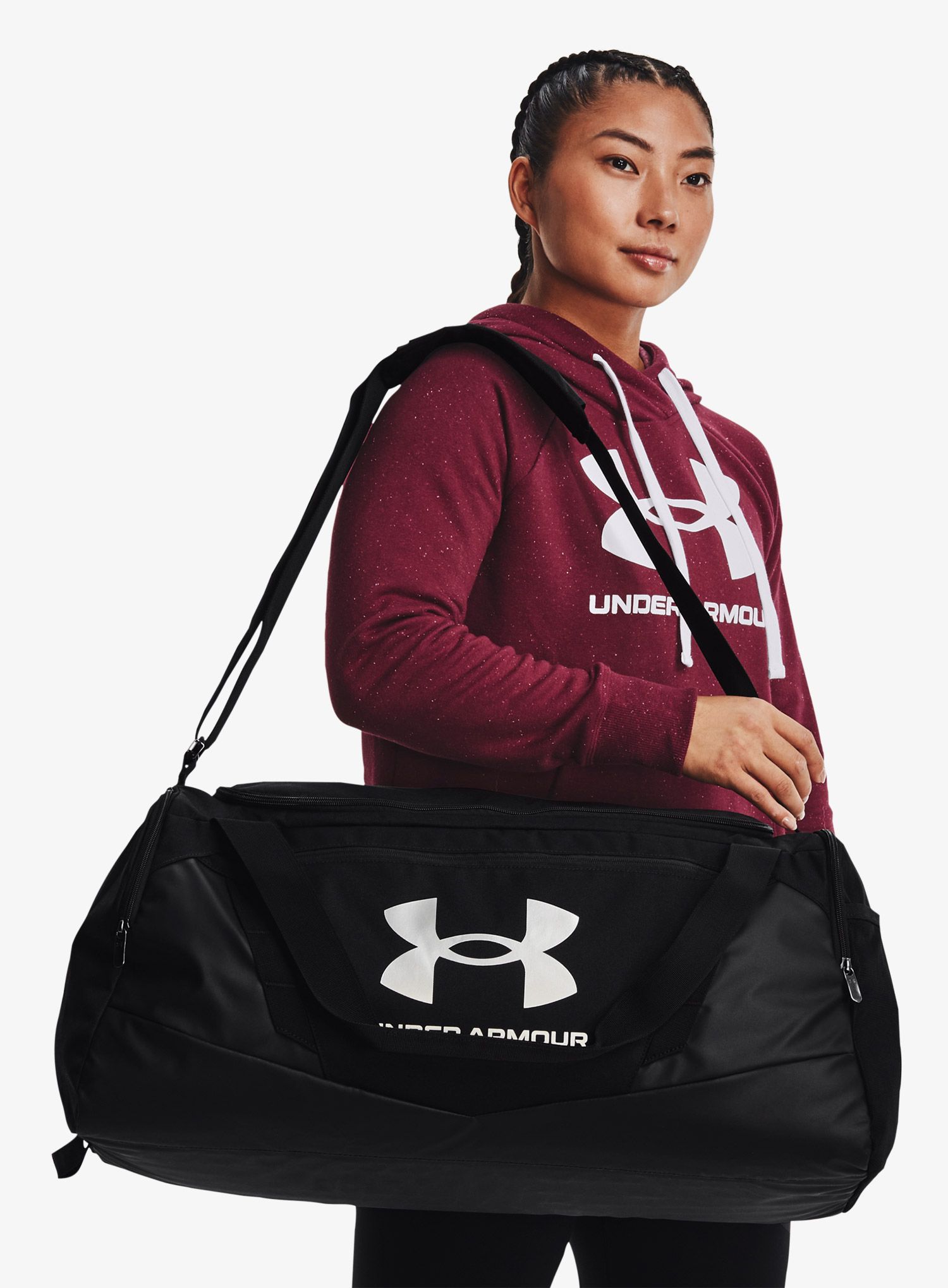 Torba Under Armour UA Undeniable 5.0 Duffle MD - black/black/metallic silver