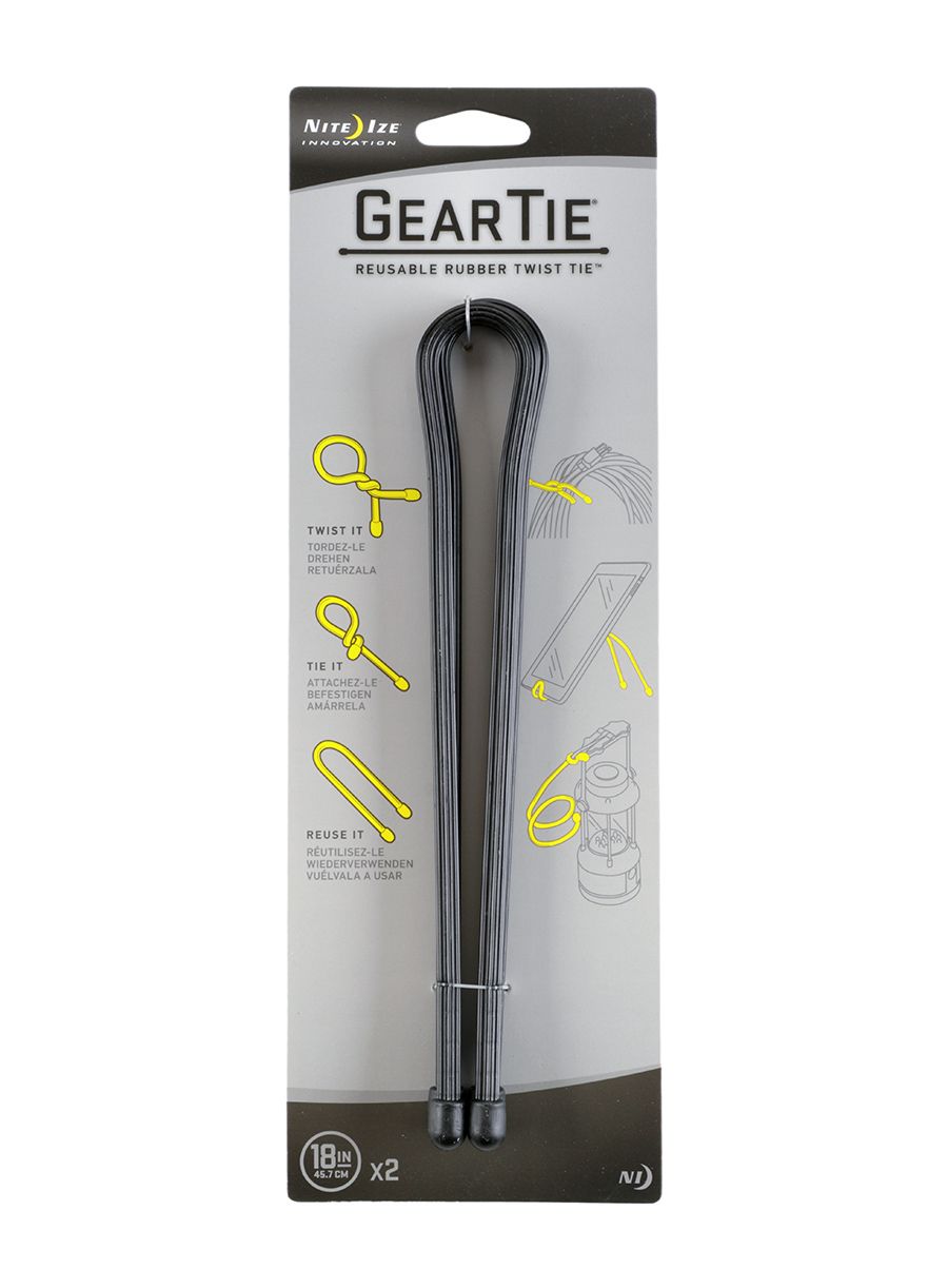 Remeni Nite Ize Gear Tie 18 - 2Pack - black